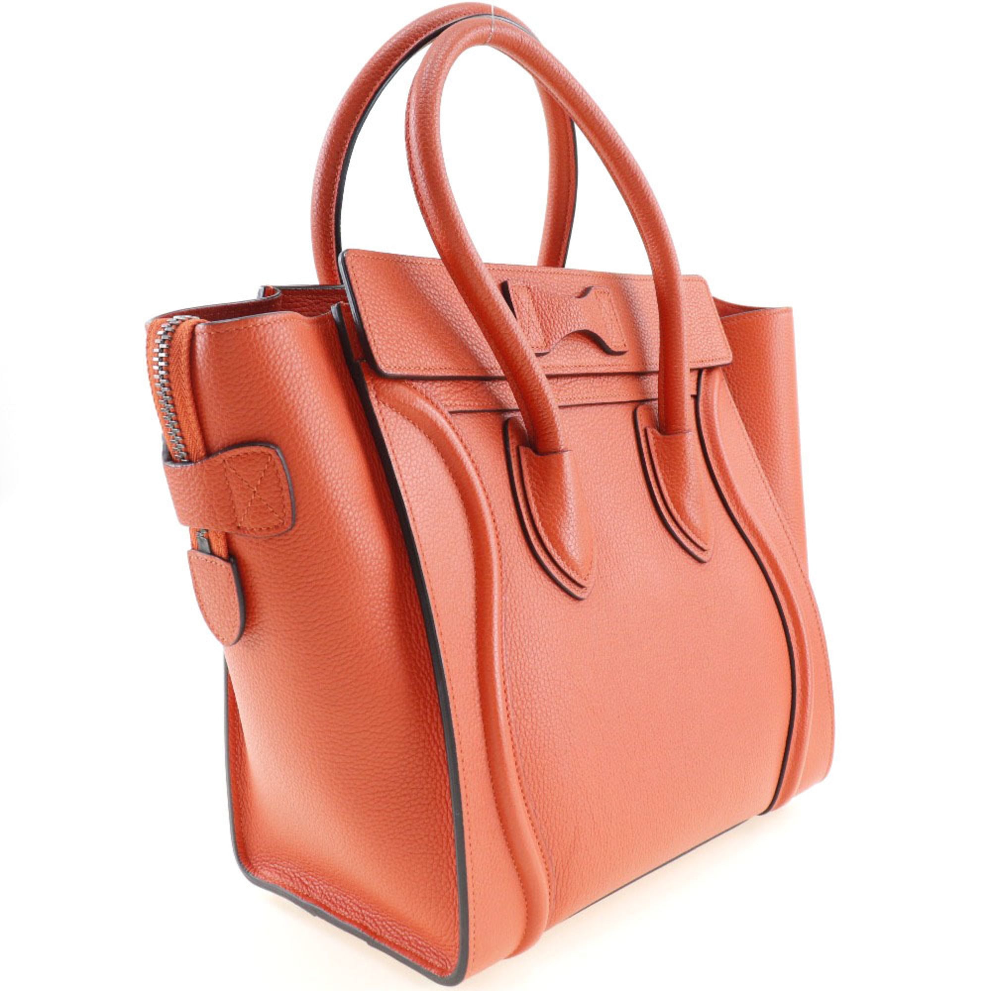 Celine Red Color Leather Handbag (Pre-Owned)