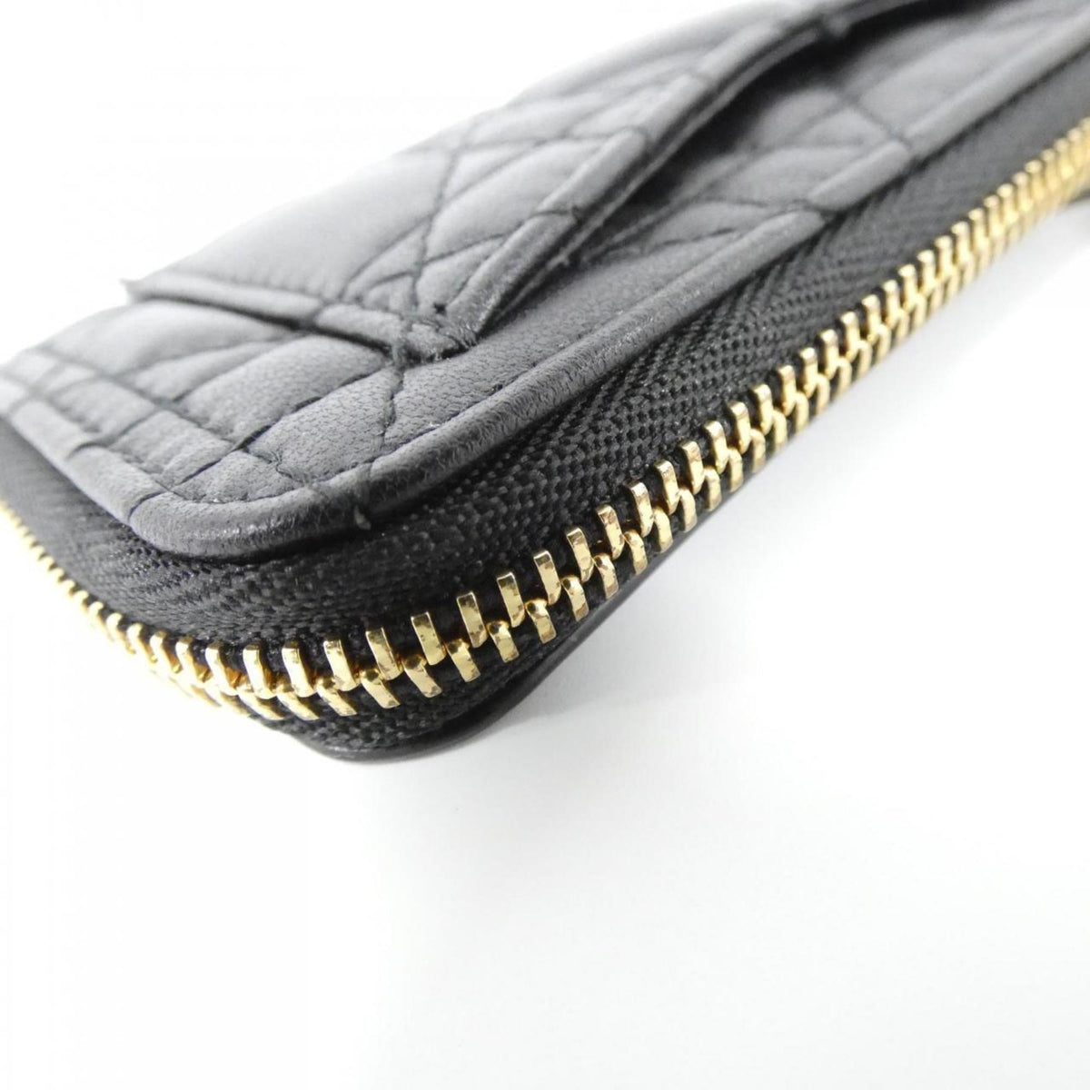 Christian Dior Black Leather Coin Purse/Coin Case (Pre-Owned)