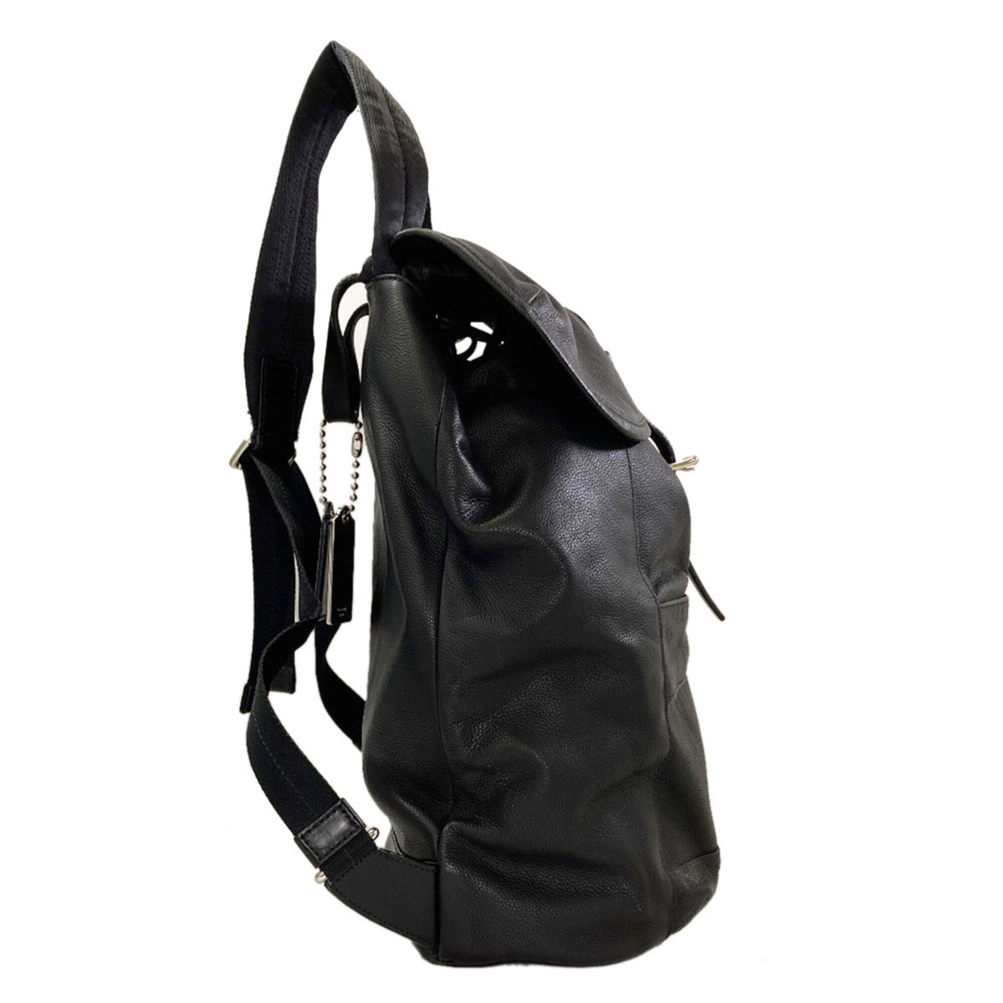 Coach Black Leather Backpack (Pre-Owned)