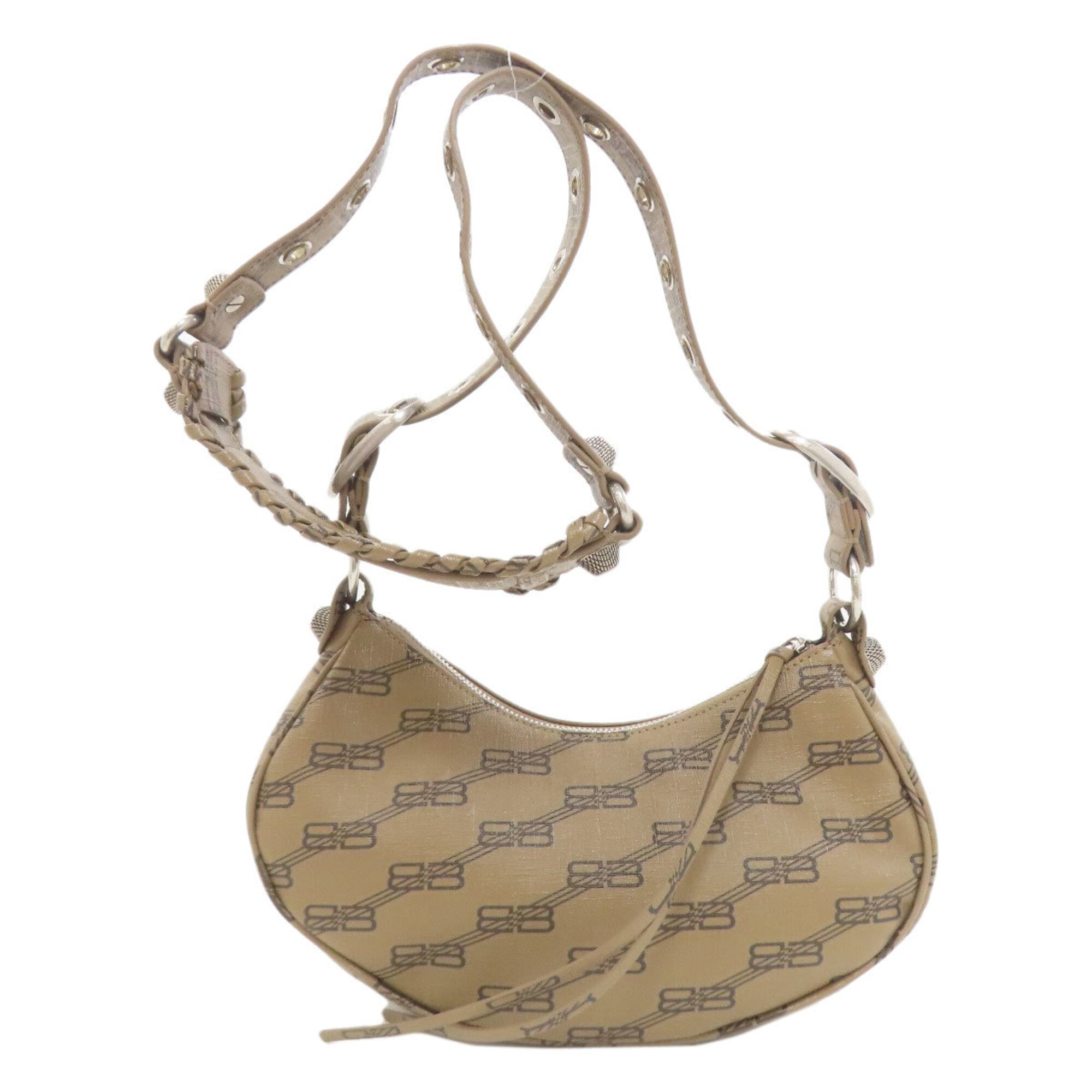 Balenciaga Brown Coated Canvas Handbag (Pre-Owned)