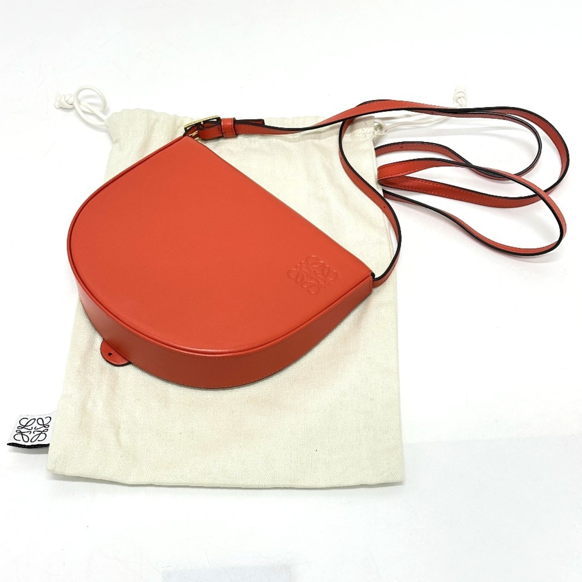 Loewe Orange Leather Shoulder Bag (Pre-Owned)