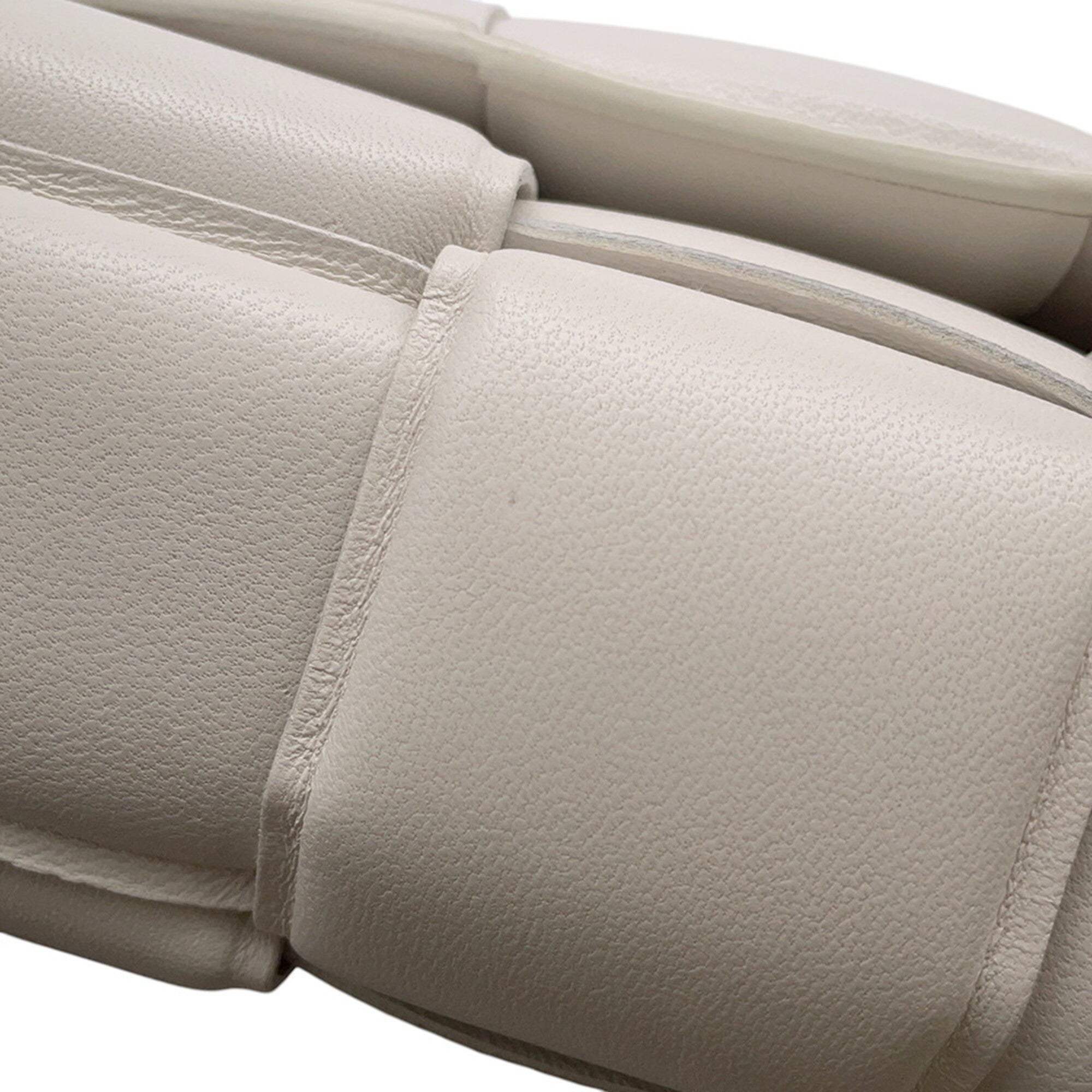 Bottega Veneta White Leather Handbag Shoulder Bag (Pre-Owned)