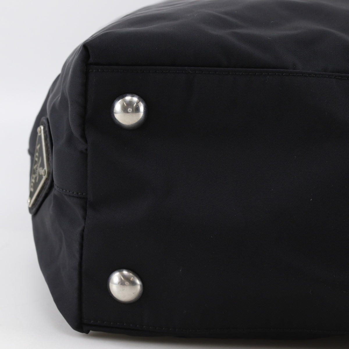 Prada Black Nylon Boston Bag Tote Bag (Pre-Owned)