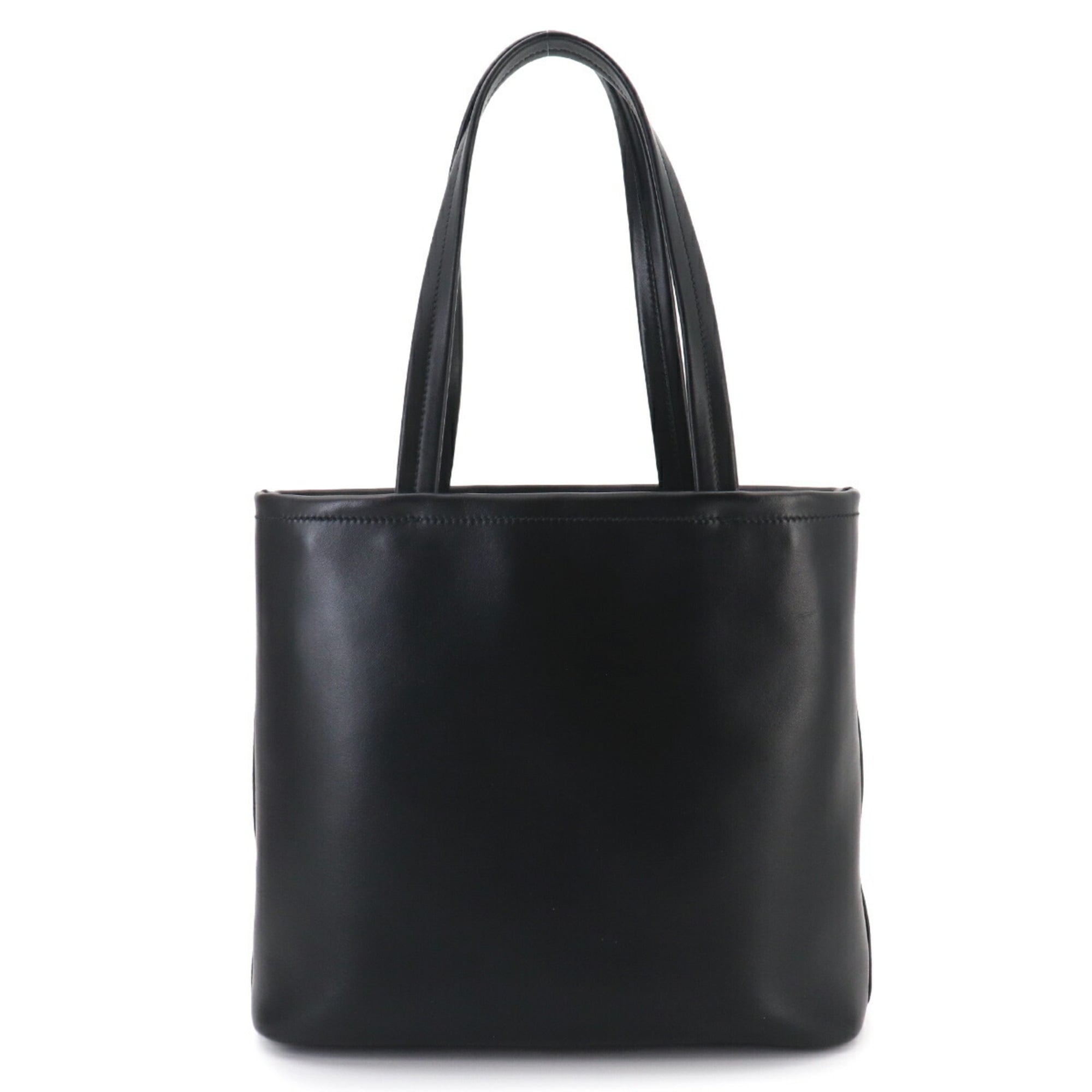 Prada Black Nero Leather Handbag Shoulder Bag Tote Bag (Pre-Owned)