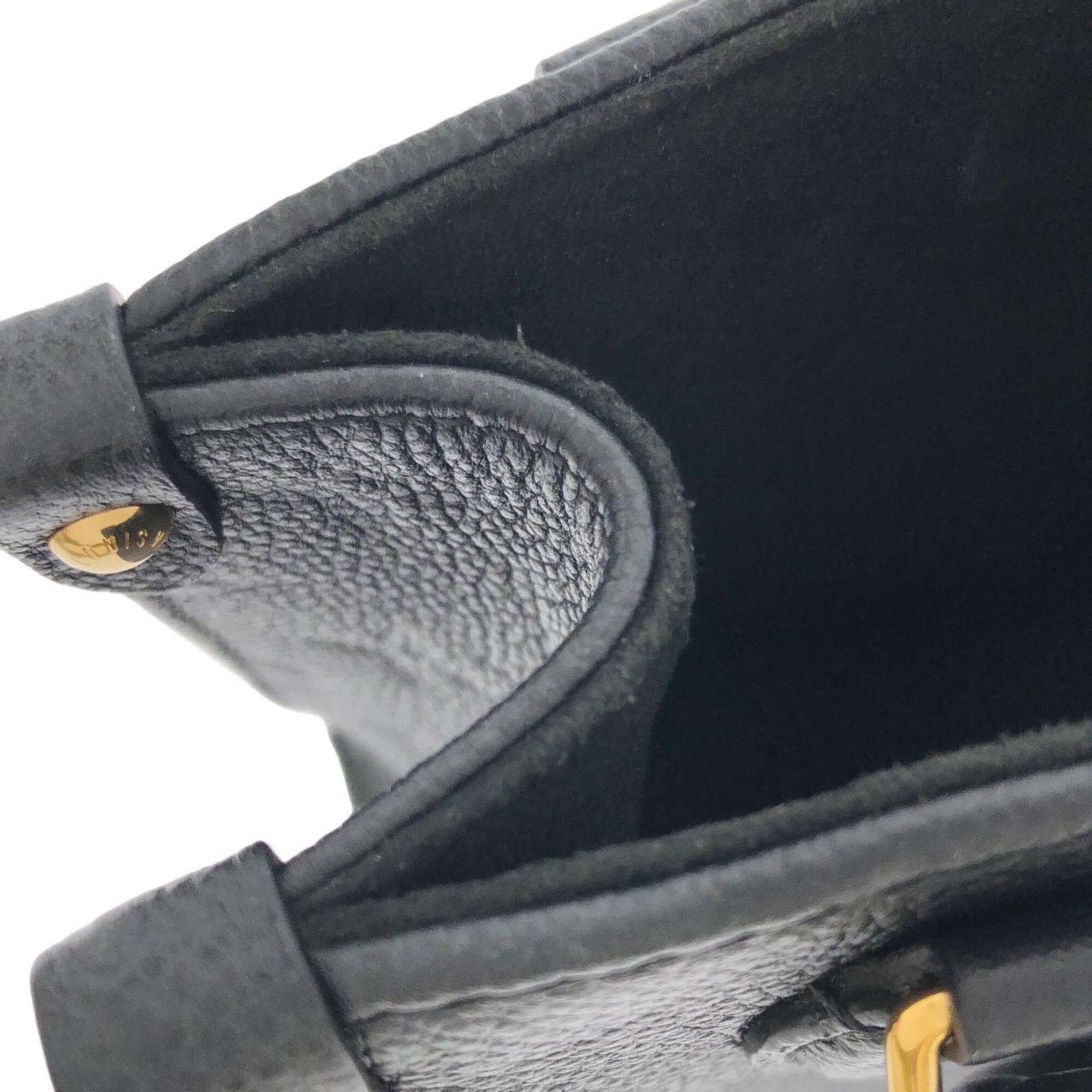 Louis Vuitton Black Leather Handbag (Pre-Owned)