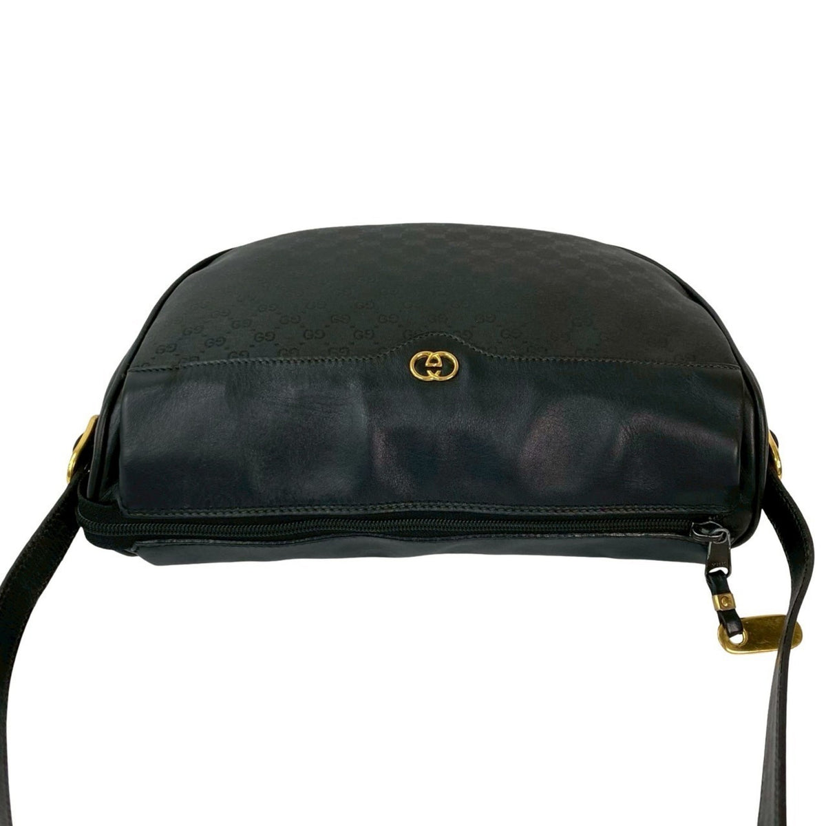 Gucci Black Leather Pvc Pochette Shoulder Bag (Pre-Owned)