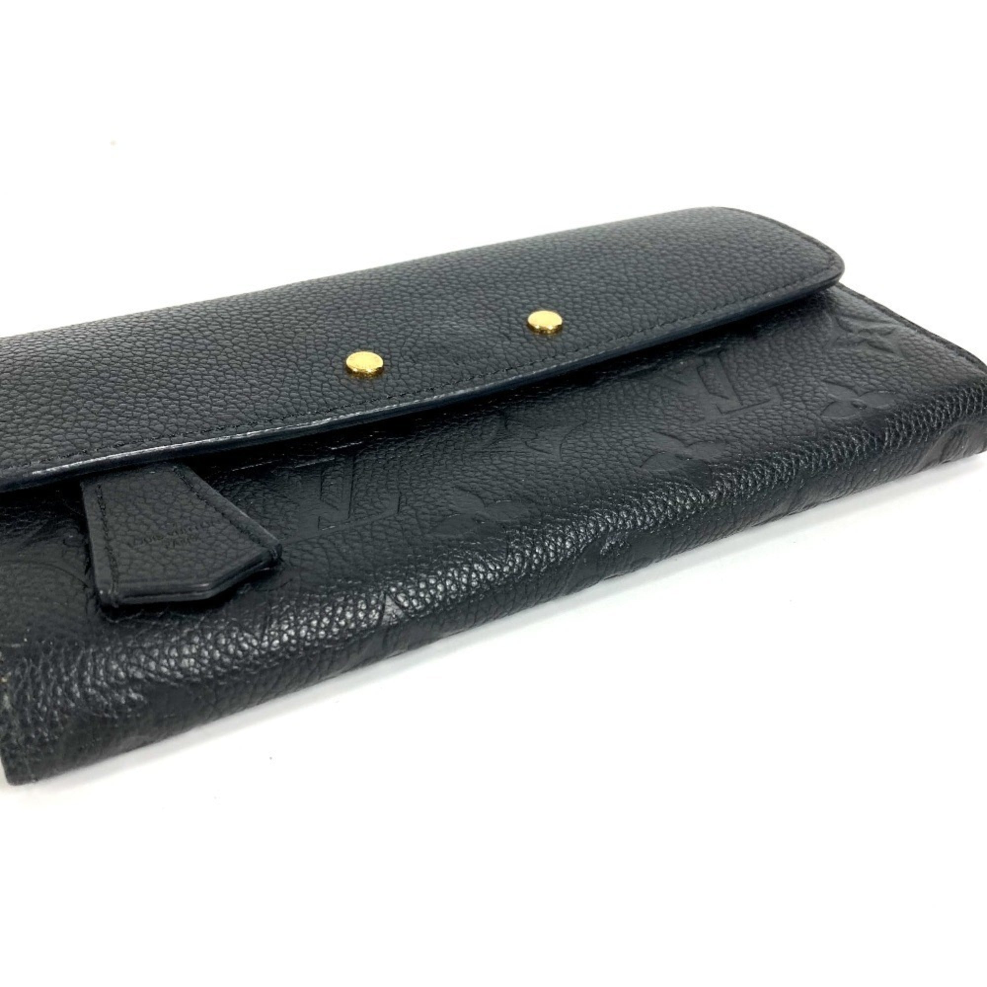 Louis Vuitton Monogram Empreinte Black Noir Monogram Empreinte Long Wallet (Bi-Fold) (Pre-Owned)