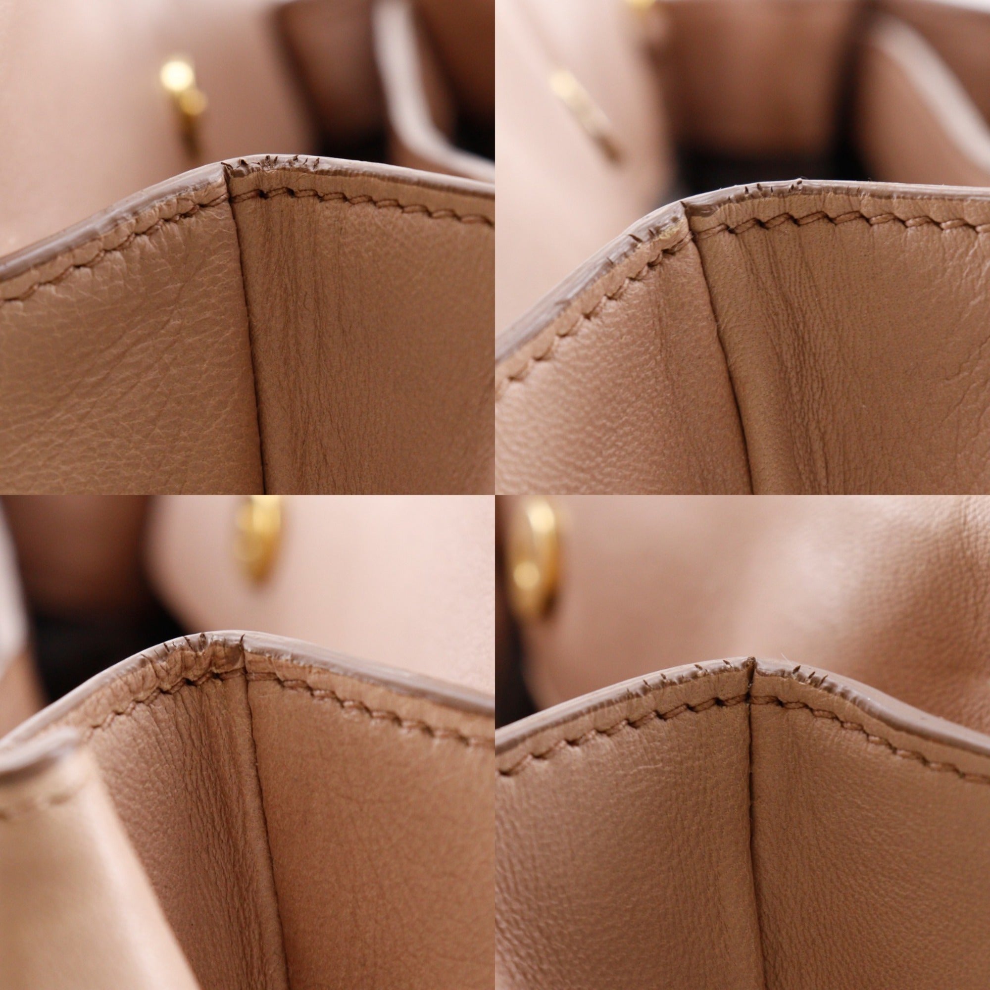 Miu Miu Pink Beige Leather Handbag (Pre-Owned)