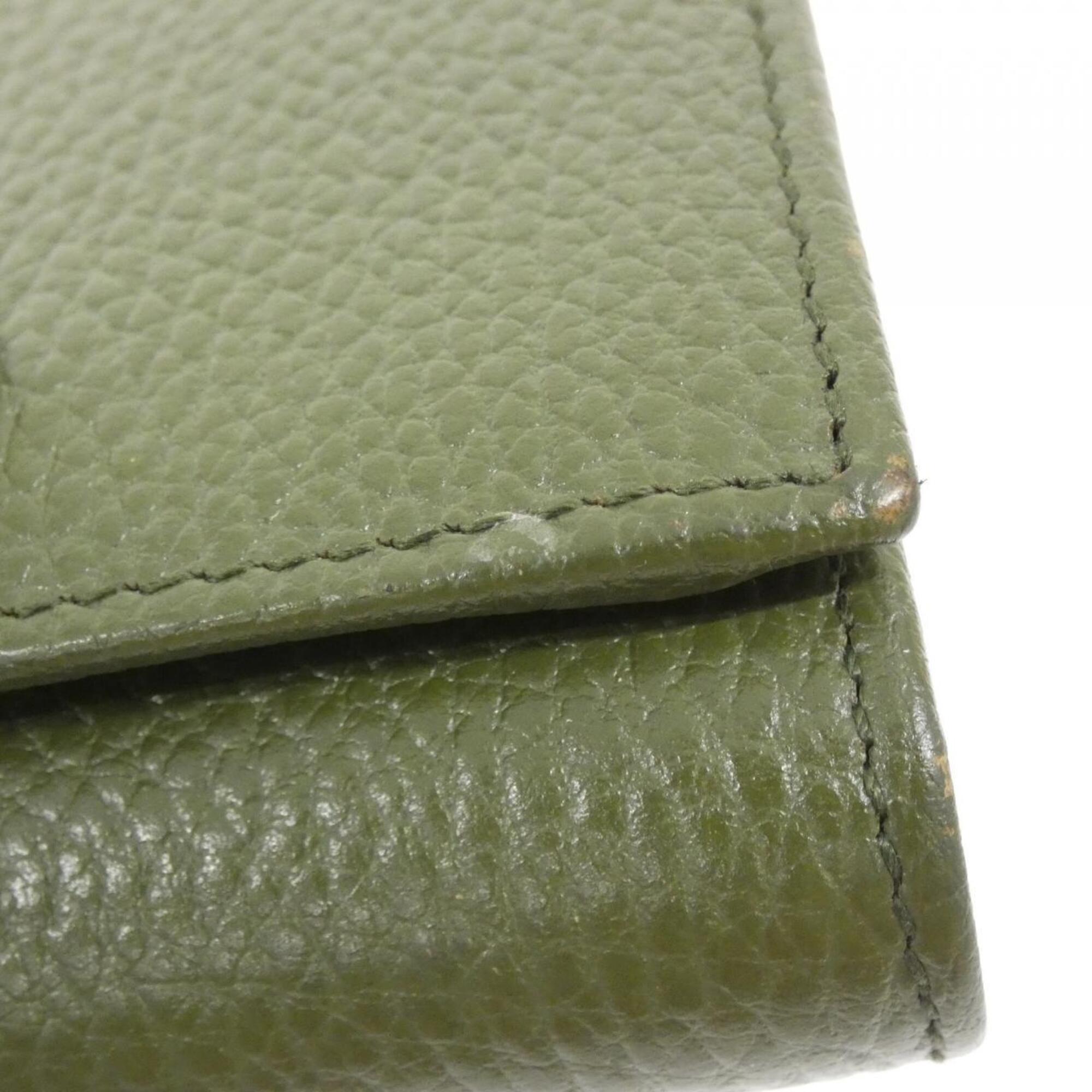 Gucci Green Leather Wallet (Bi-Fold) (Pre-Owned)