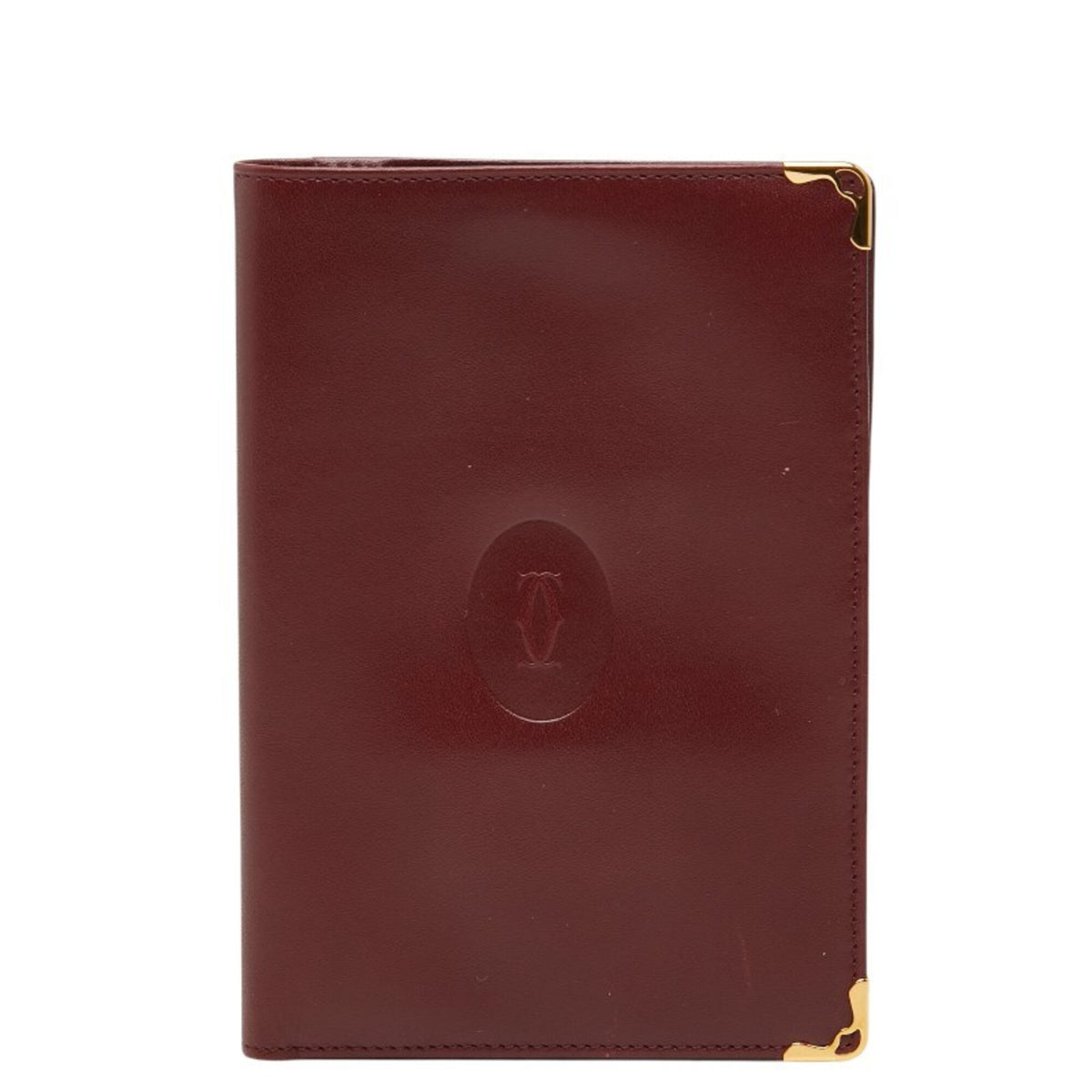 Cartier Bordeaux Wine Red Leather Wallet (Bi-Fold) (Pre-Owned)