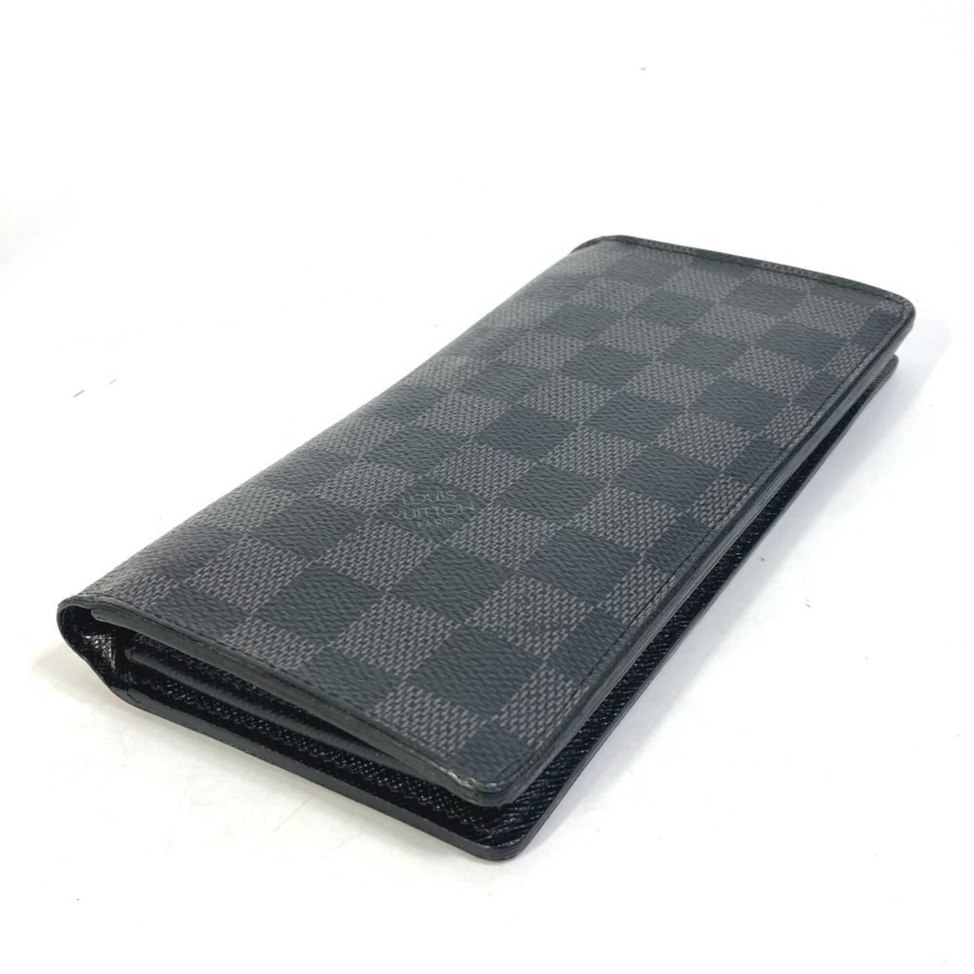 Louis Vuitton Damier Graphite Black Damier Graphite Long Wallet (Bi-Fold) (Pre-Owned)