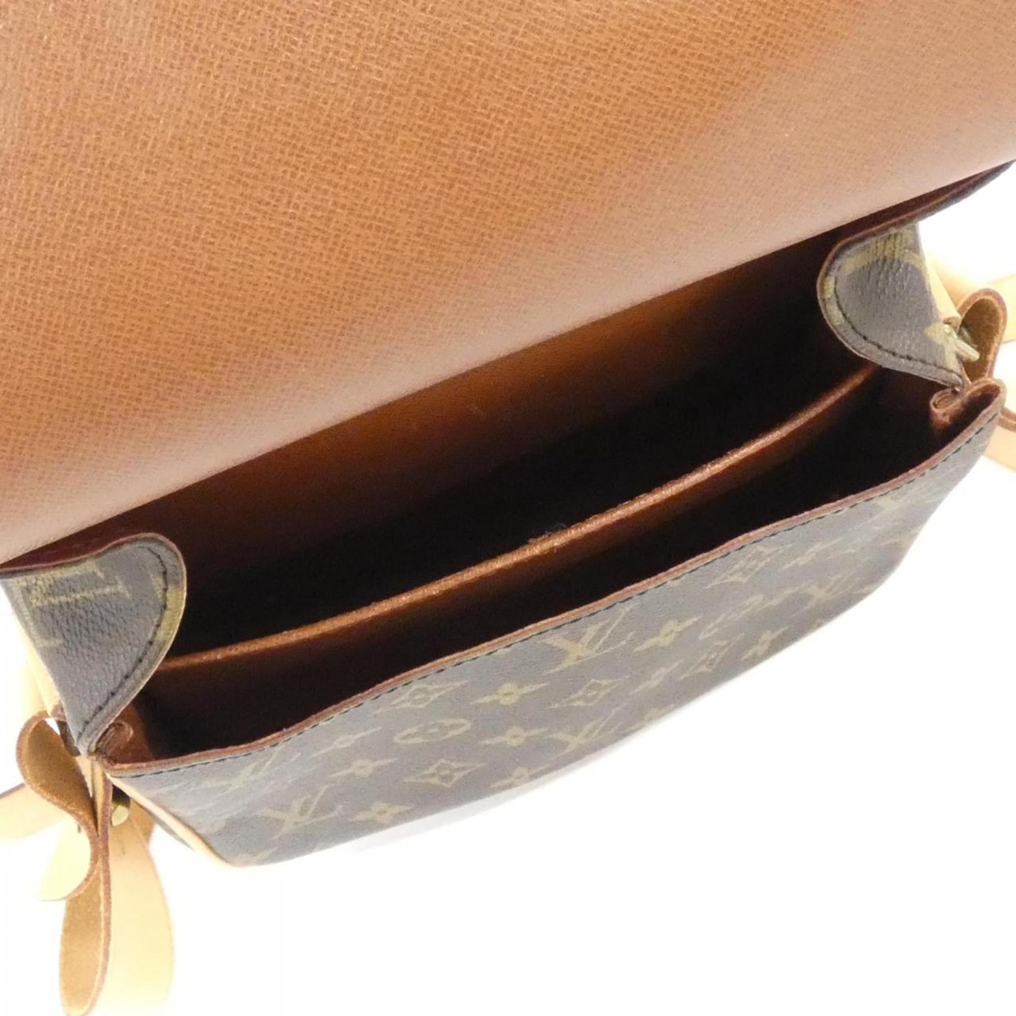 Louis Vuitton Brown Coated Canvas Shoulder Bag (Pre-Owned)