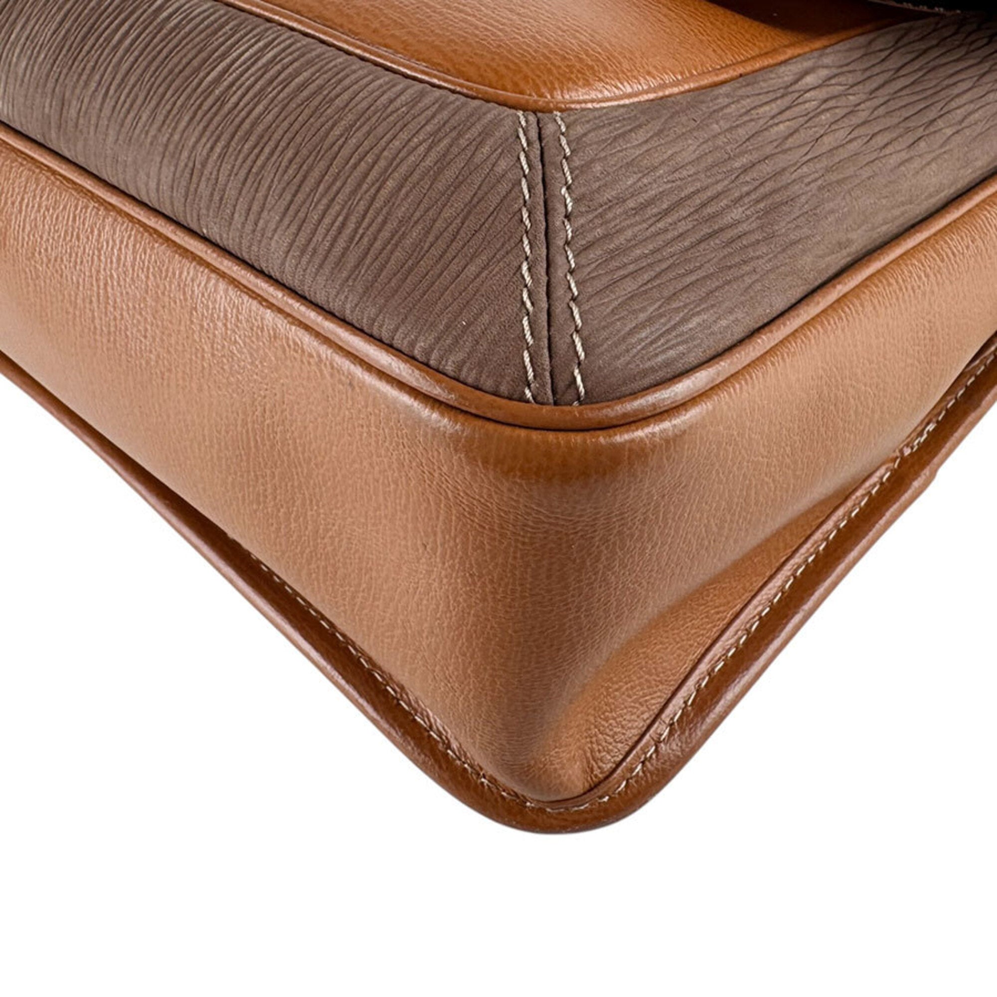 Loewe Brown Leather Shoulder Bag (Pre-Owned)