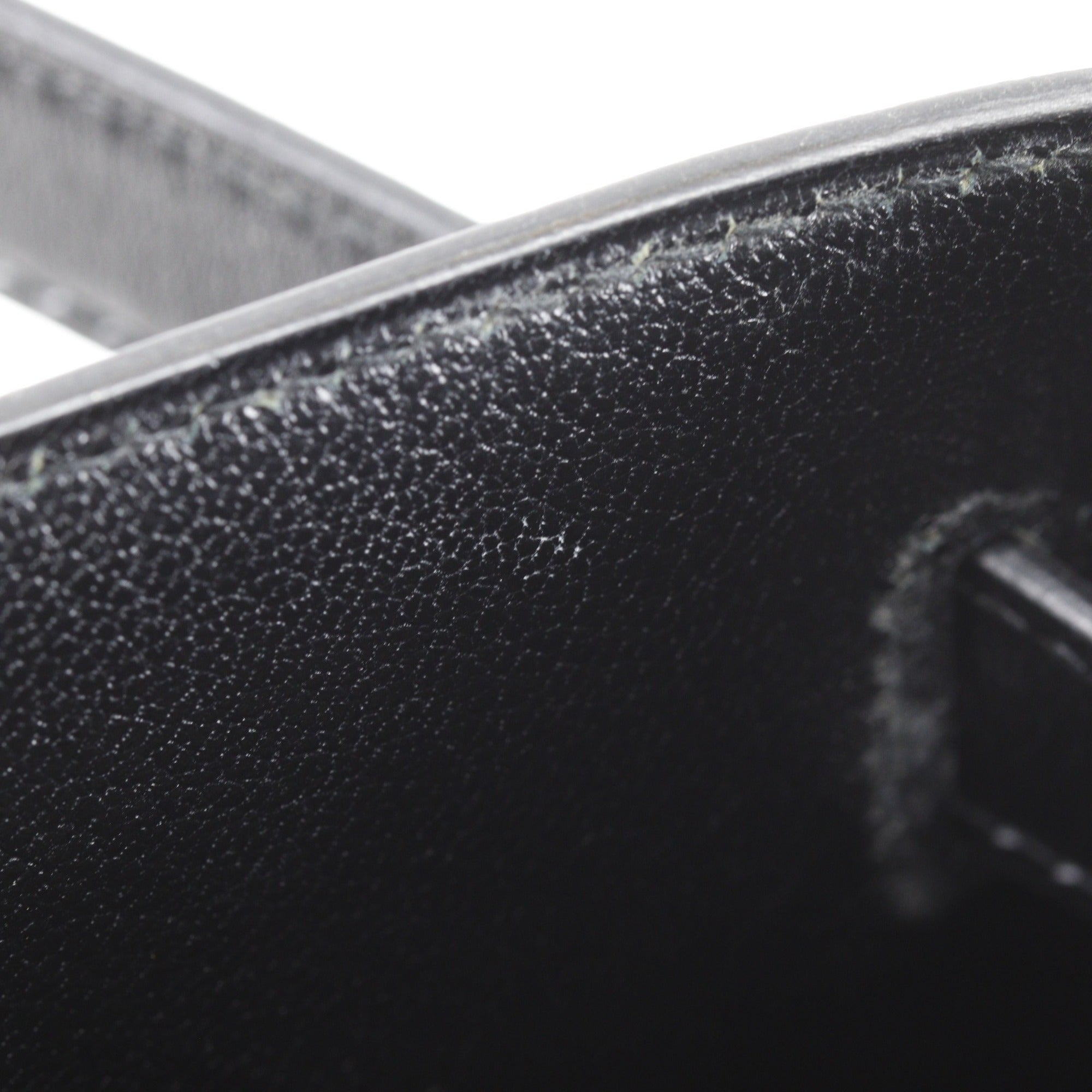 Hermes Kelly Black Box Calf Leather Handbag (Pre-Owned)