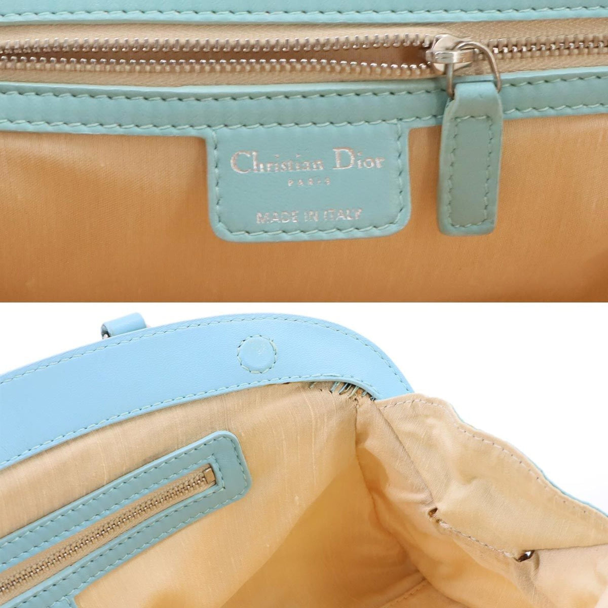 Christian Dior Multi-Color Canvas Leather Handbag (Pre-Owned)