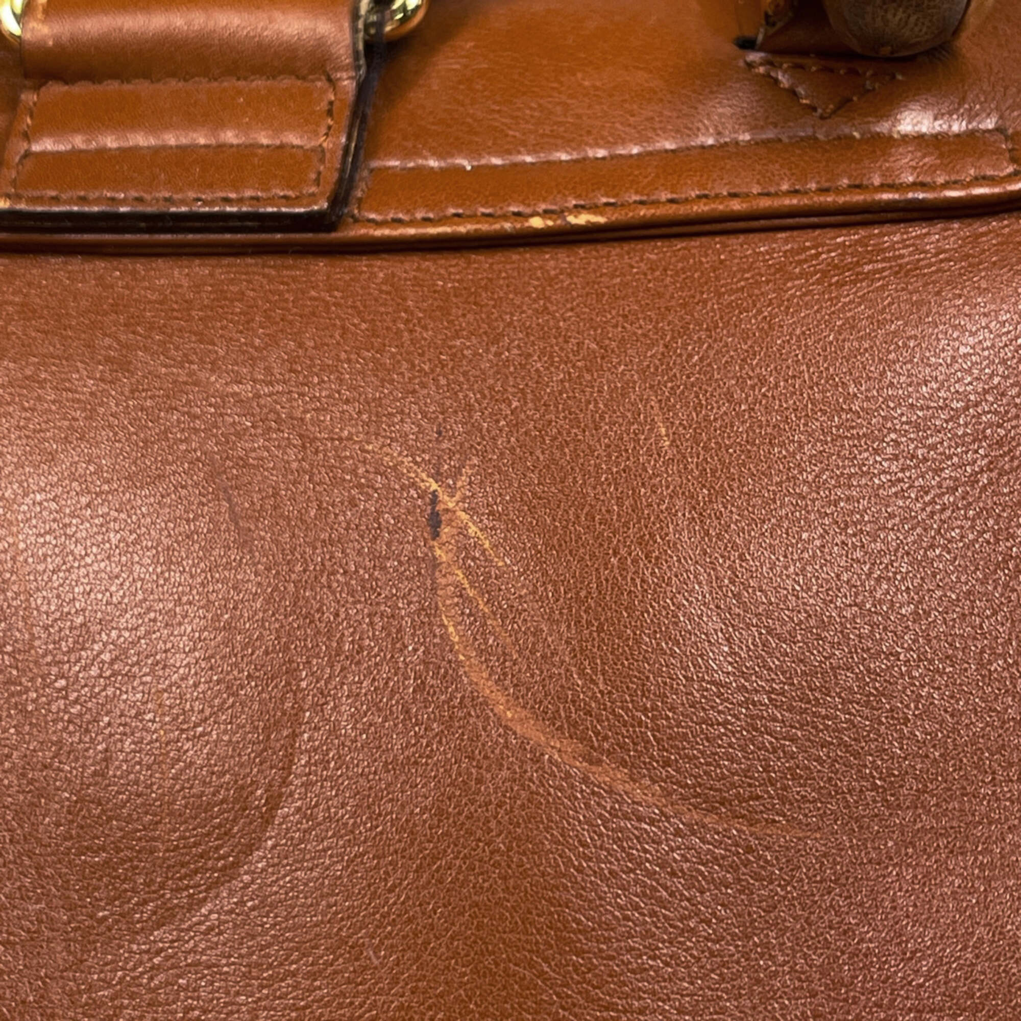 Gucci Brown Leather Backpack (Pre-Owned)