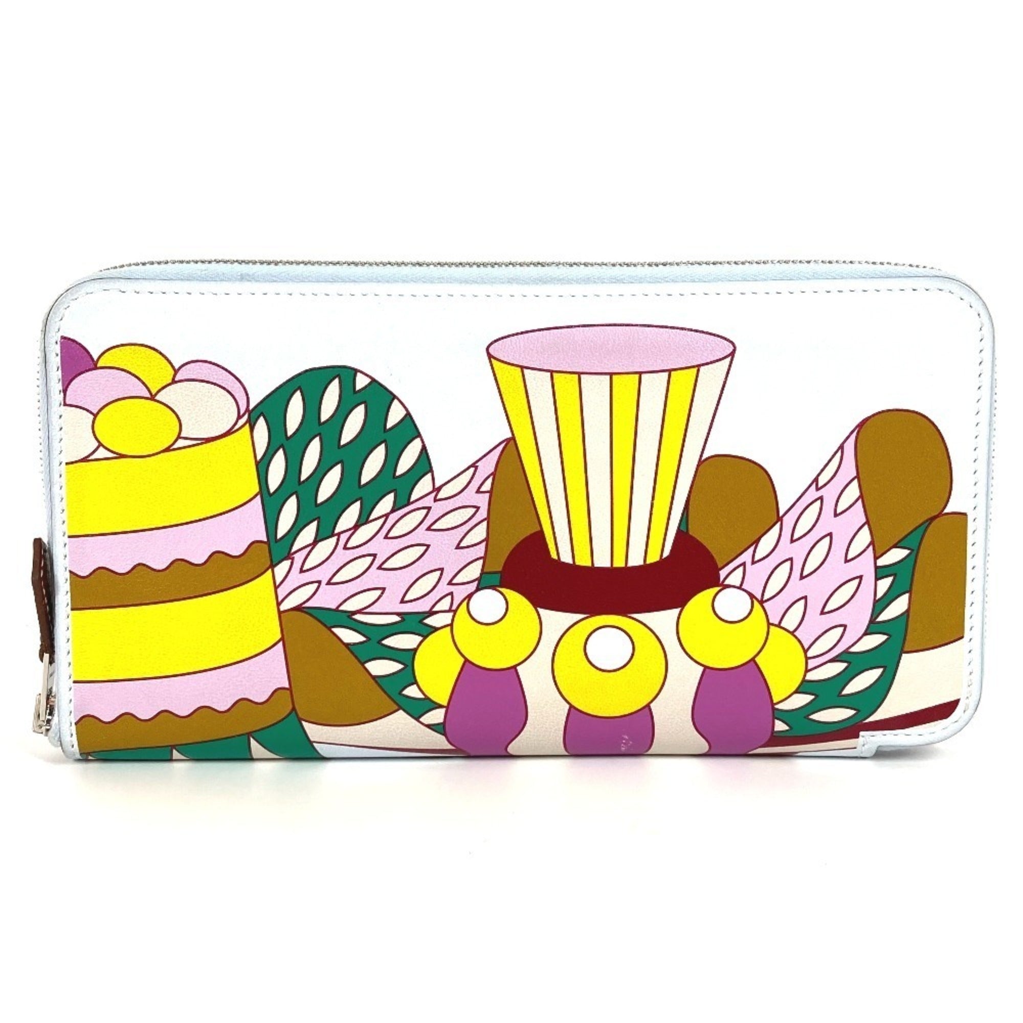 Hermes Silk'in Multi-Color Swift Leather Long Wallet (Bi-Fold) (Pre-Owned)