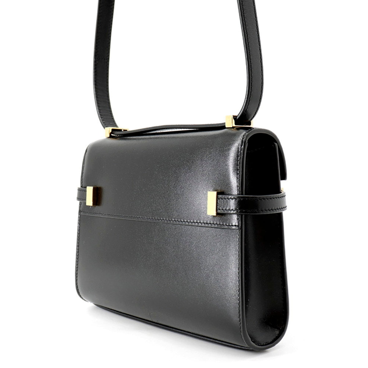 Yves Saint Laurent Black Leather Shoulder Bag (Pre-Owned)