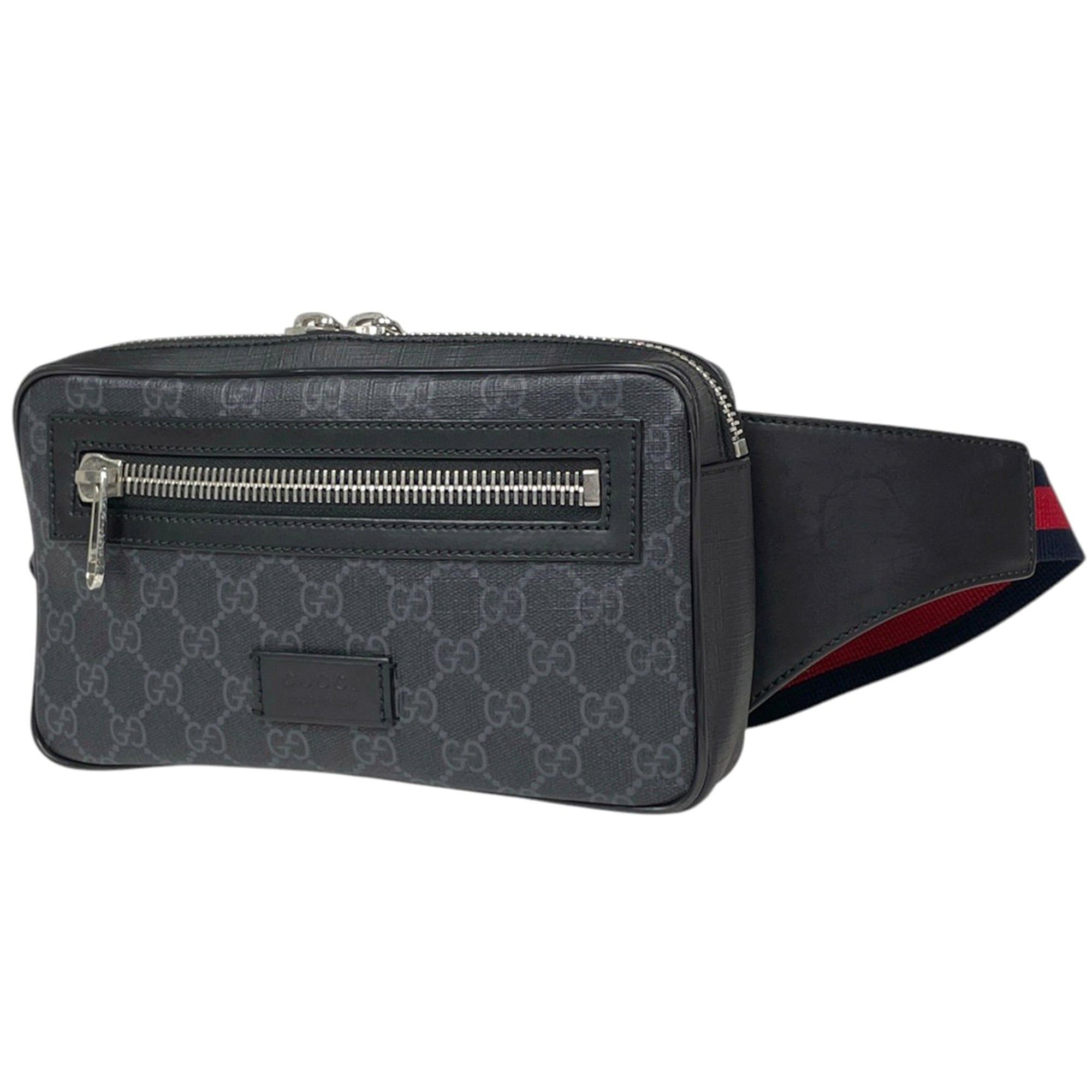 Gucci Black Coated Canvas Sling Bag (Pre-Owned)