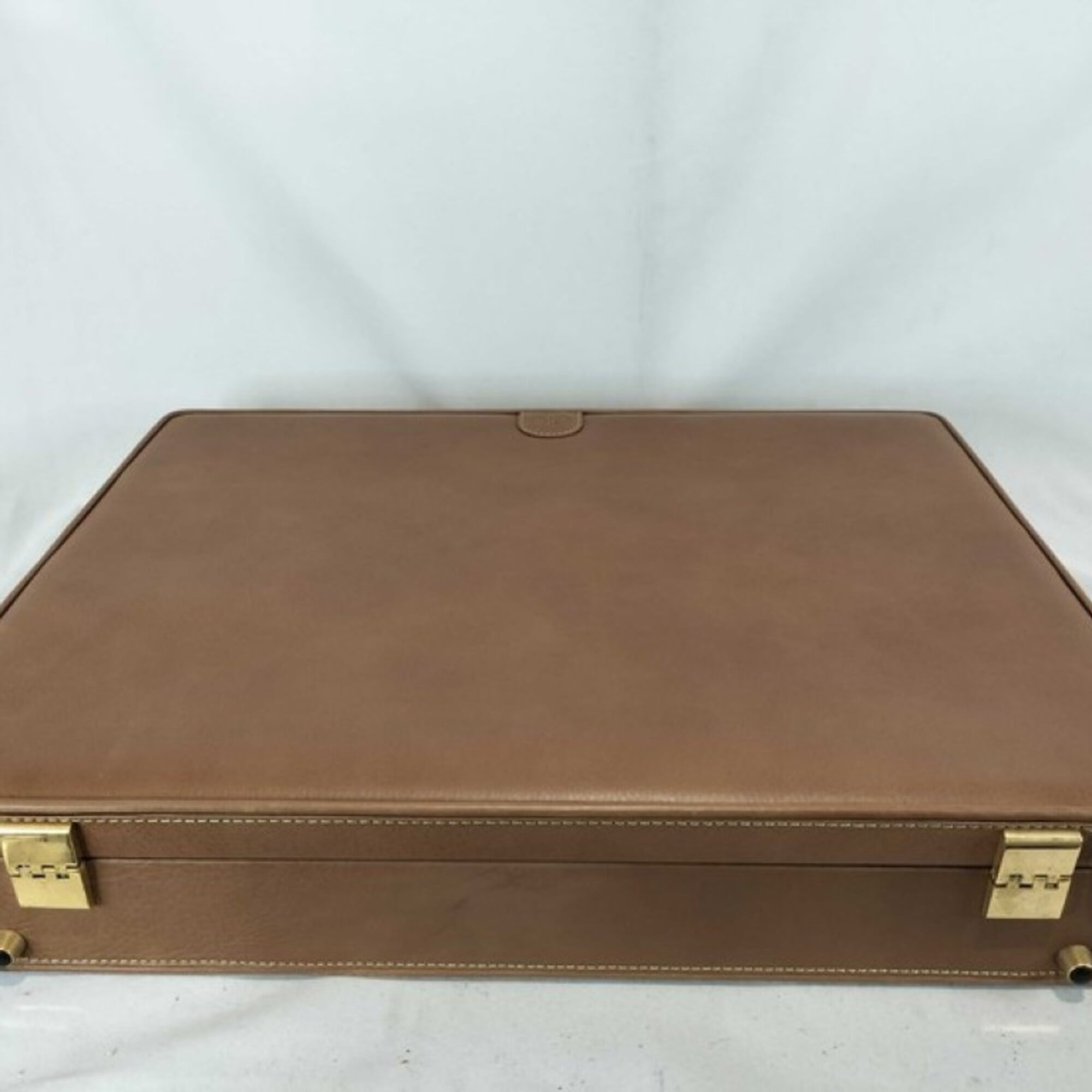 Loewe Brown Leather Attaché Case Briefcase (Pre-Owned)