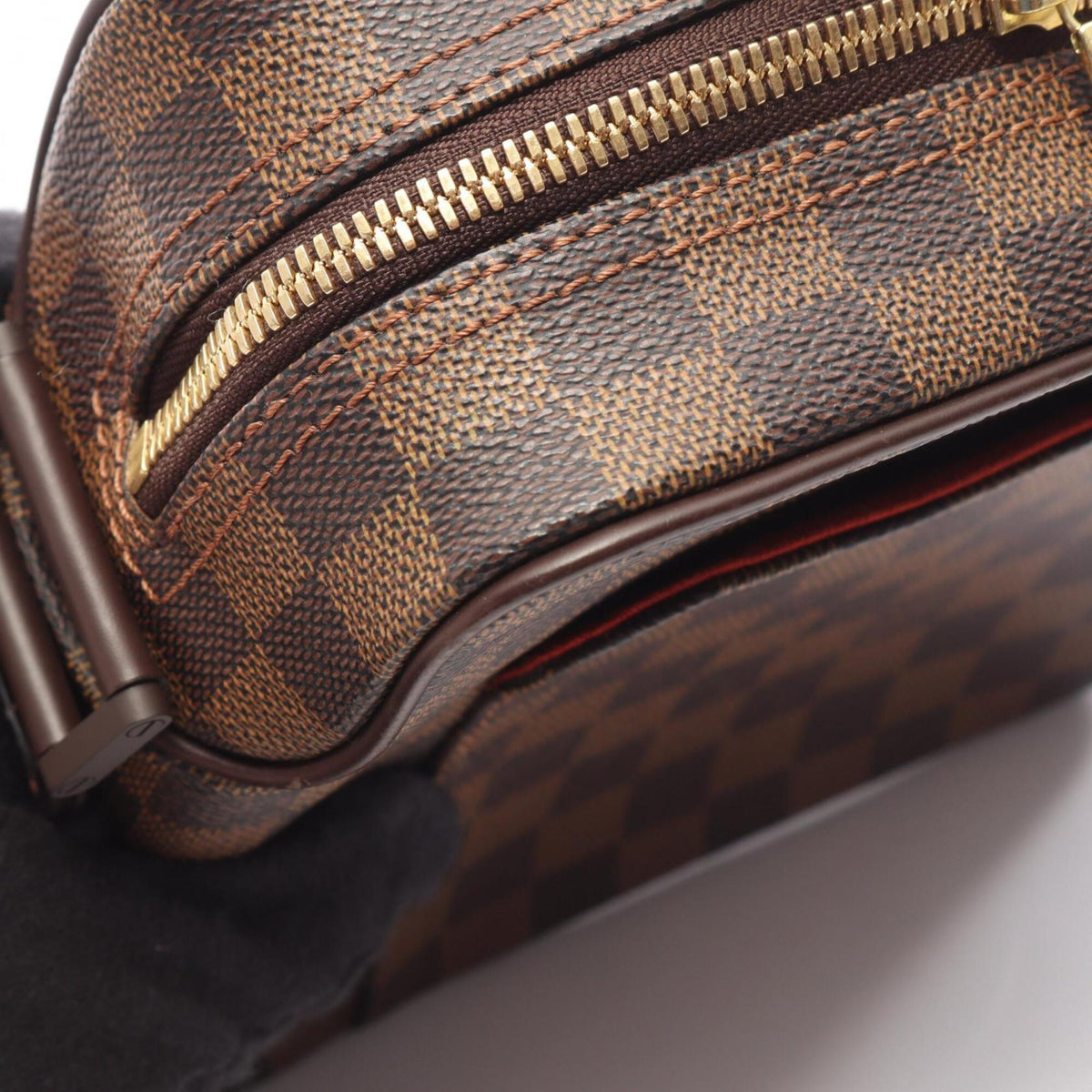 Louis Vuitton Brown Damier Canvas Coated Canvas Leather Handbag Shoulder Bag (Pre-Owned)