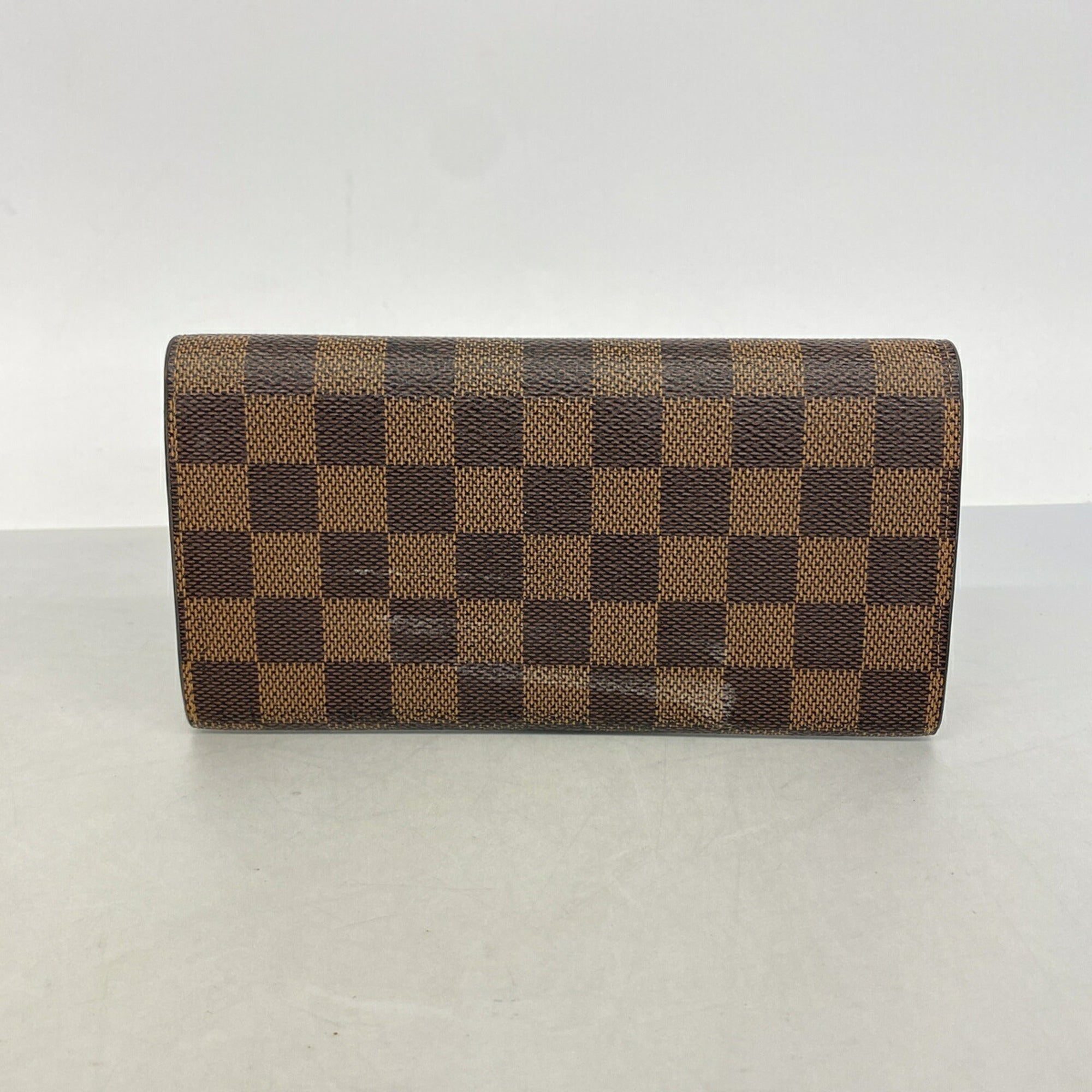 Louis Vuitton Ebene Rouge Long Wallet (Bi-Fold) (Pre-Owned)