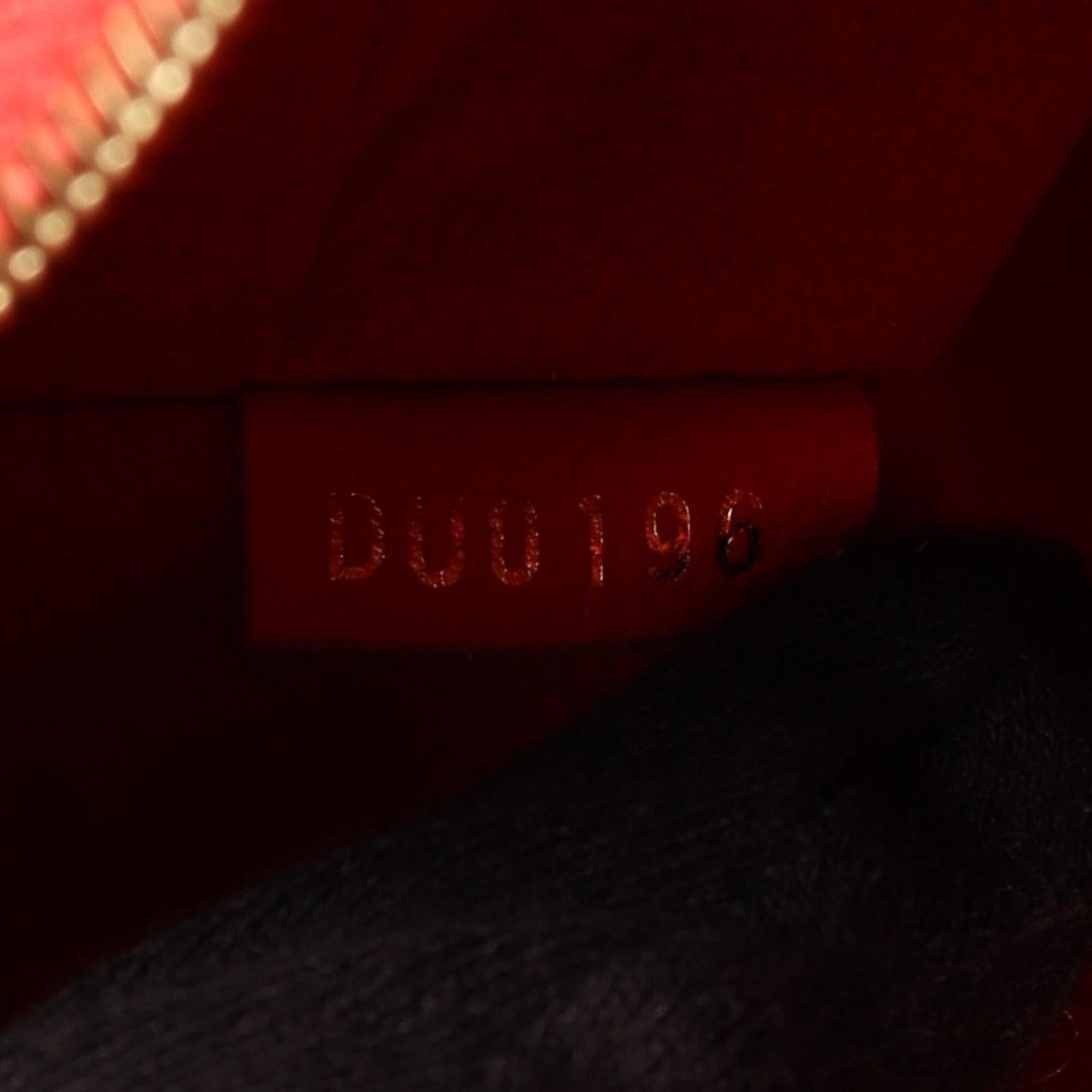 Louis Vuitton Brown Monogram Red Color Coated Canvas Leather Handbag Tote Bag (Pre-Owned)