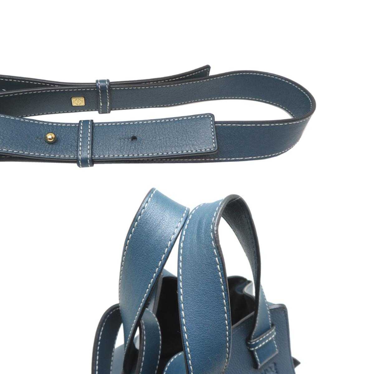 Loewe Blue Leather Handbag (Pre-Owned)