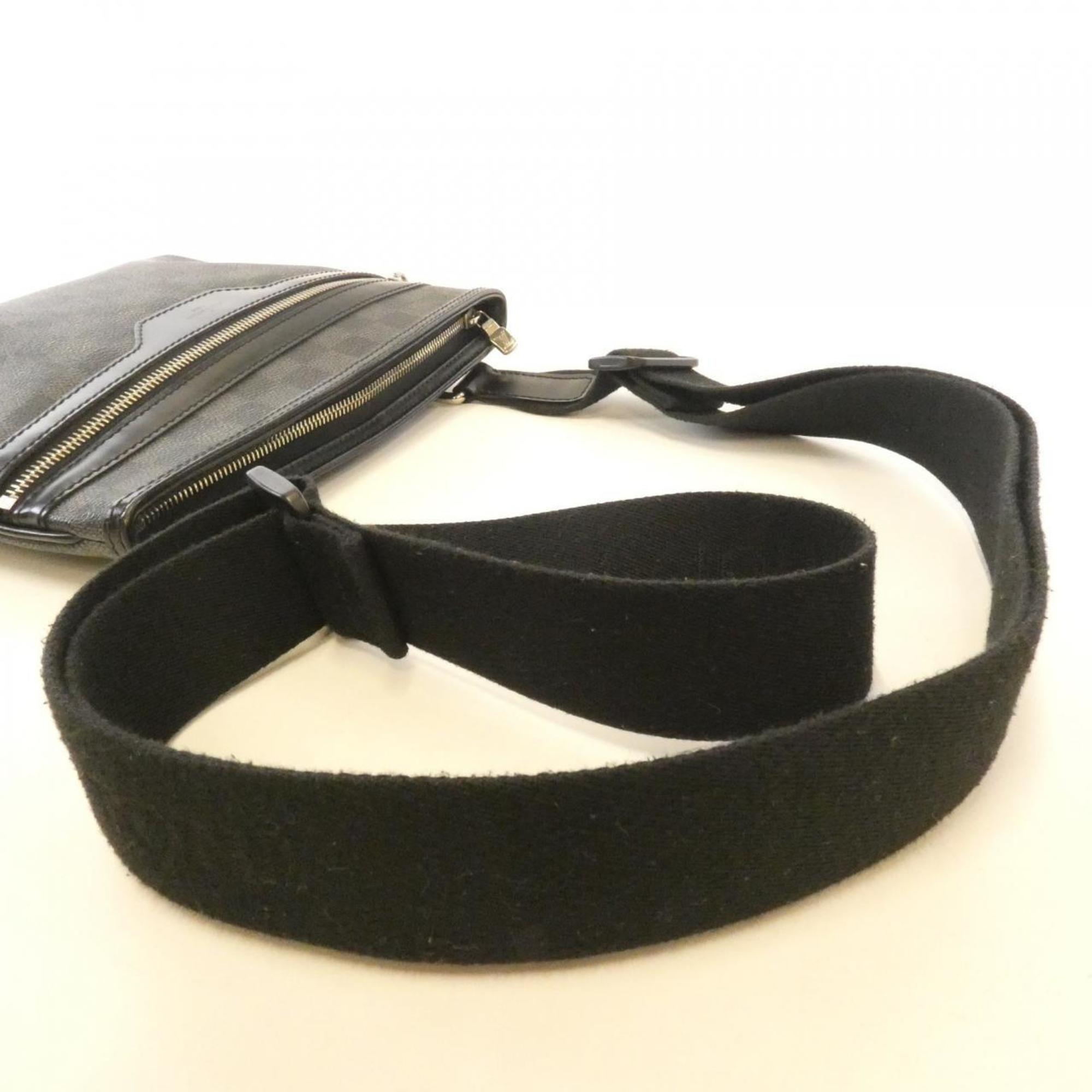 Louis Vuitton Graphite Coated Canvas Shoulder Bag (Pre-Owned)