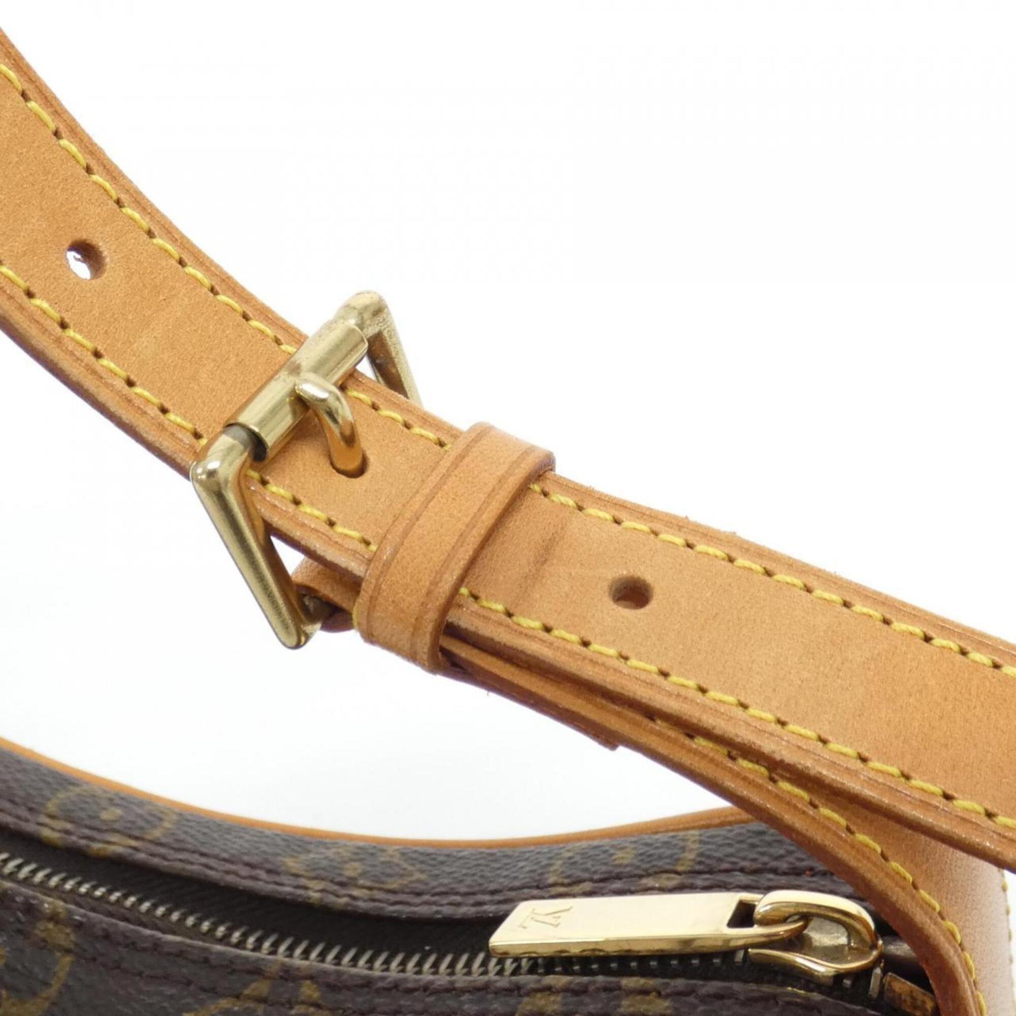 Louis Vuitton Marron Coated Canvas Shoulder Bag (Pre-Owned)