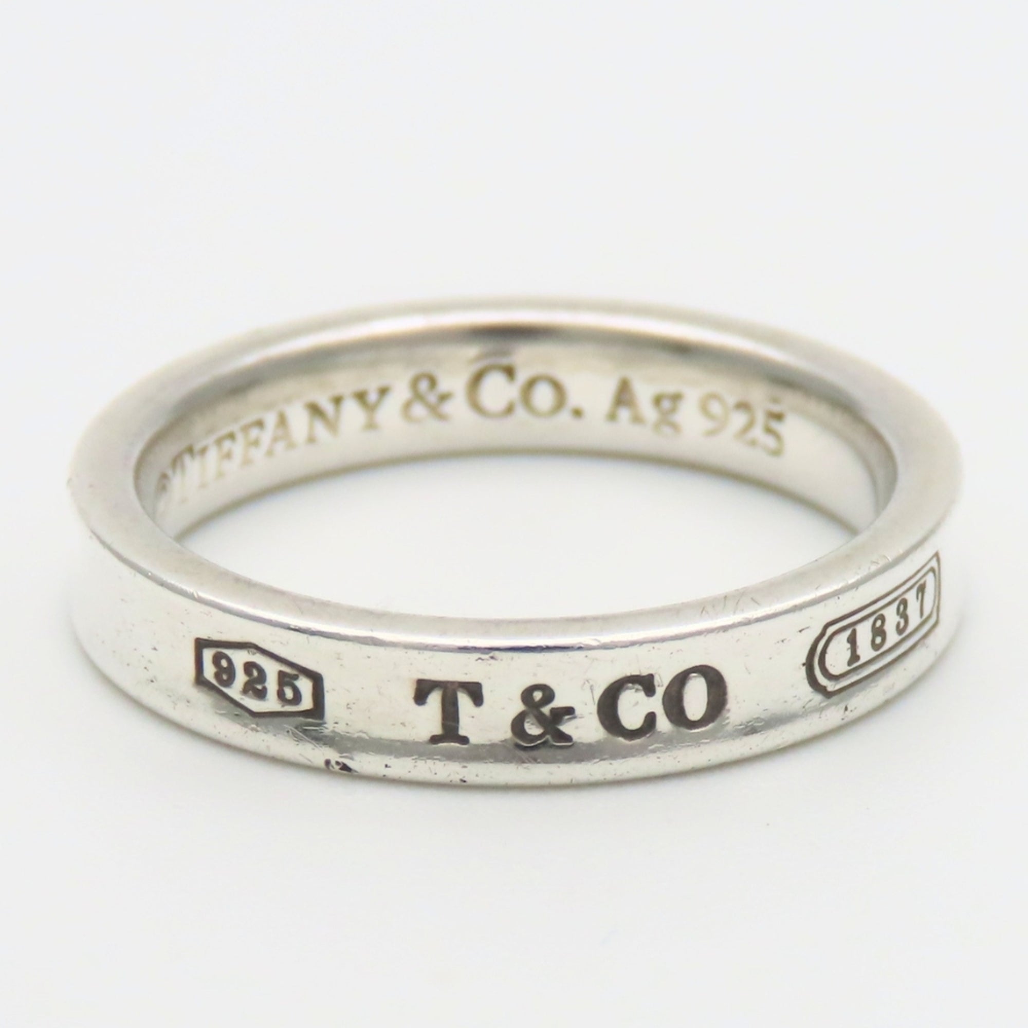 Tiffany Silver Silver 925 Band Ring (Pre-Owned)