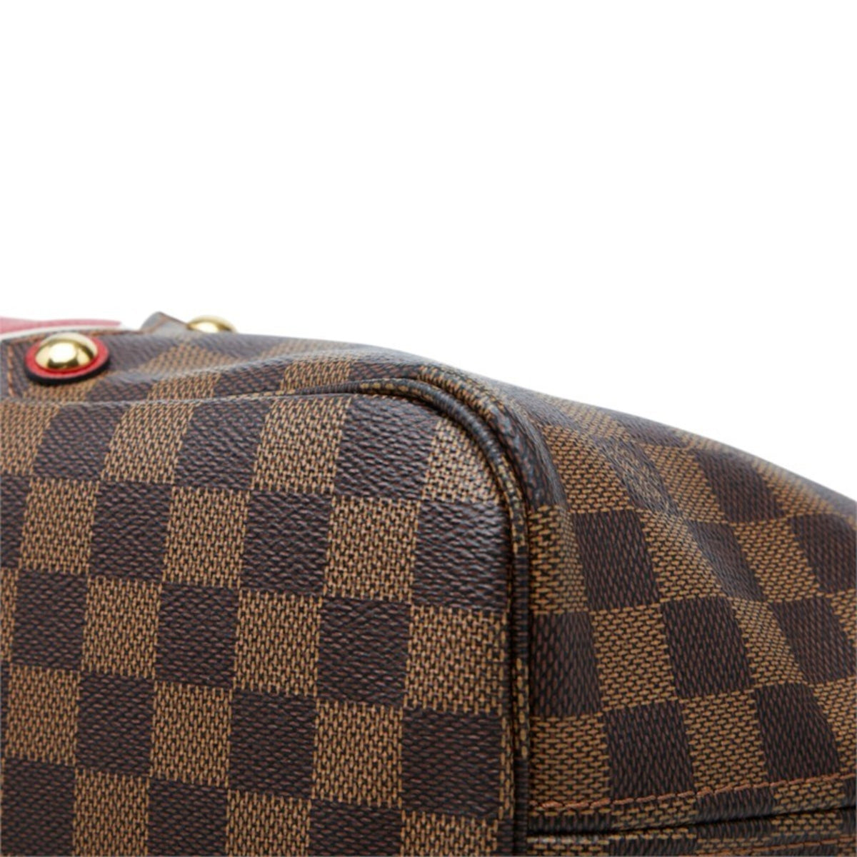 Louis Vuitton Damier Brown Pvc Leather Pouch Shoulder Bag Tote Bag (Pre-Owned)