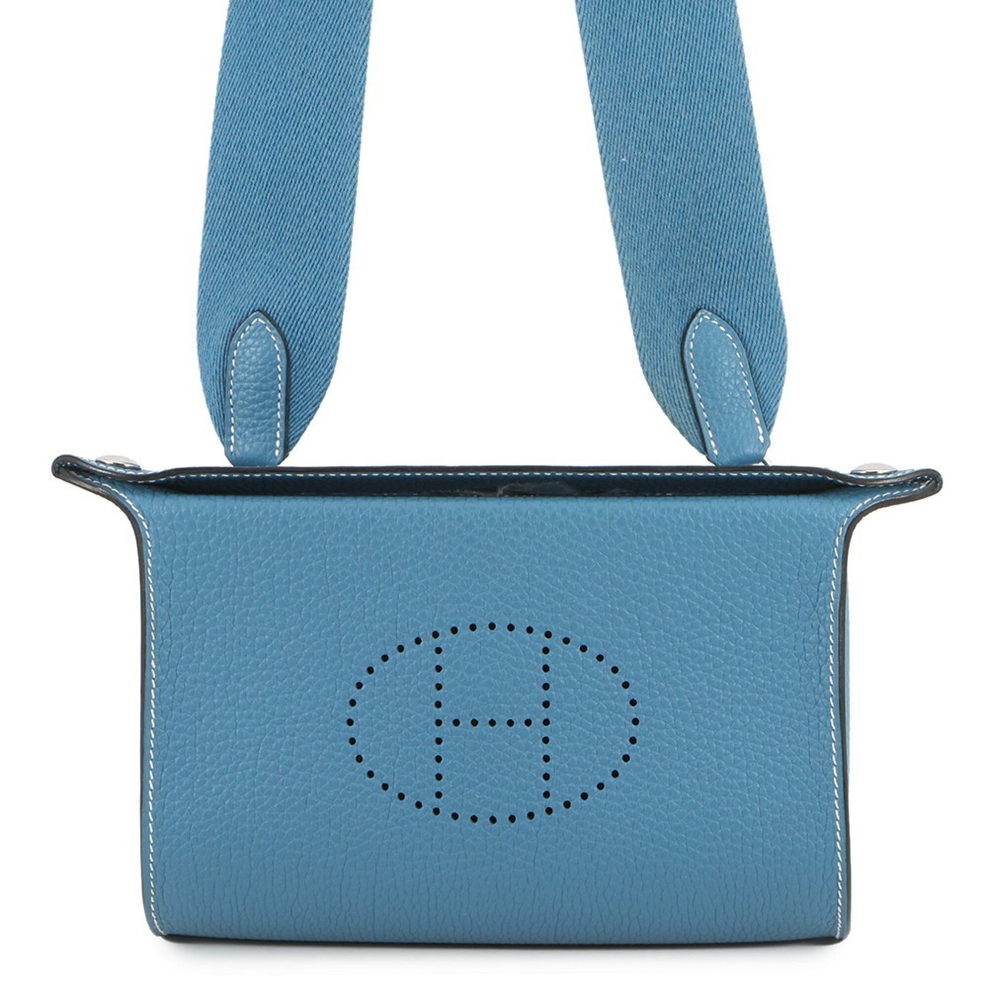 Hermes Kara Blue Jean Togo Leather Handbag Shoulder Bag (Pre-Owned)