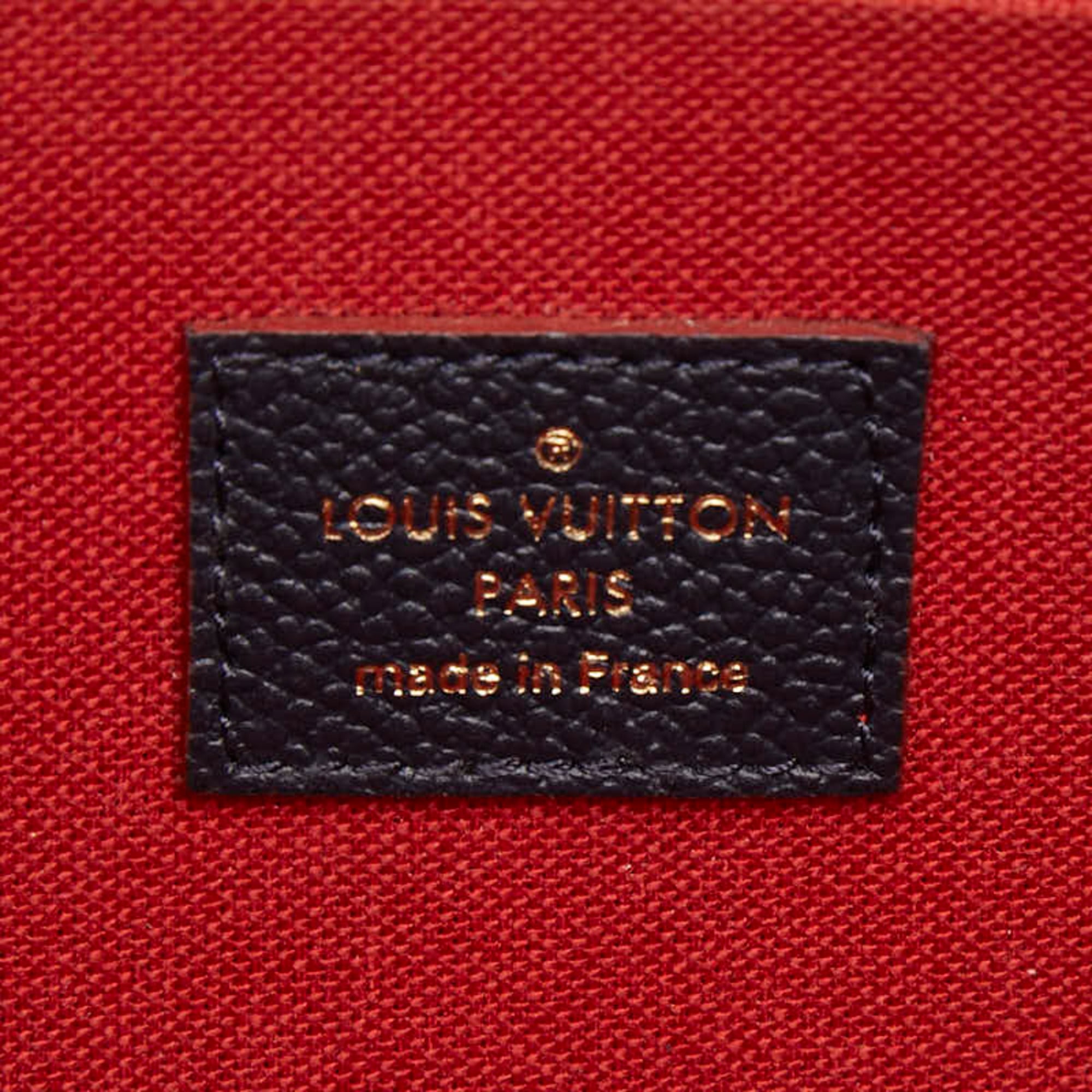 Louis Vuitton Monogram Empreinte Marine Rouge Navy Leather Pochette Shoulder Bag (Pre-Owned)