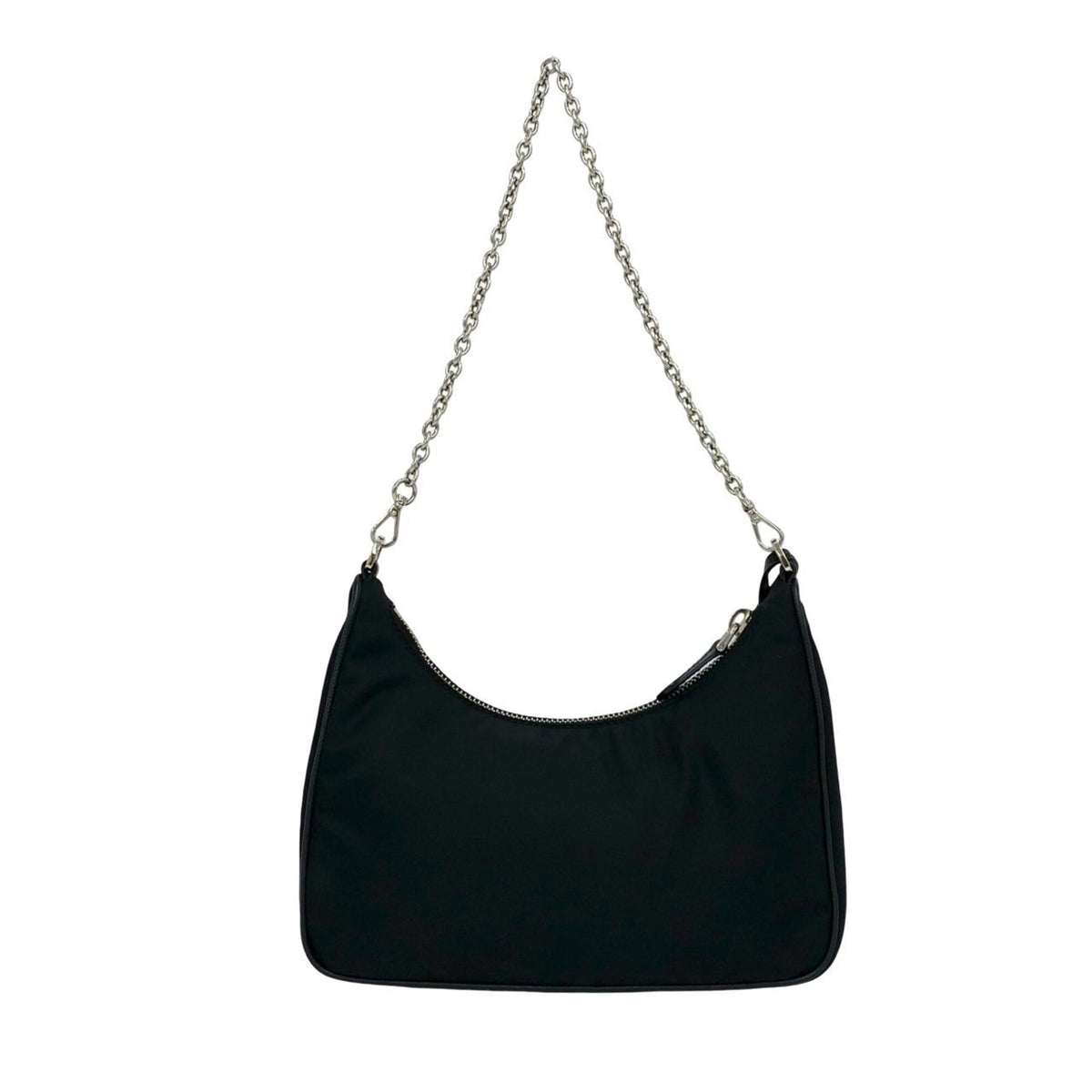 Prada Black Nylon Leather Shoulder Bag (Pre-Owned)