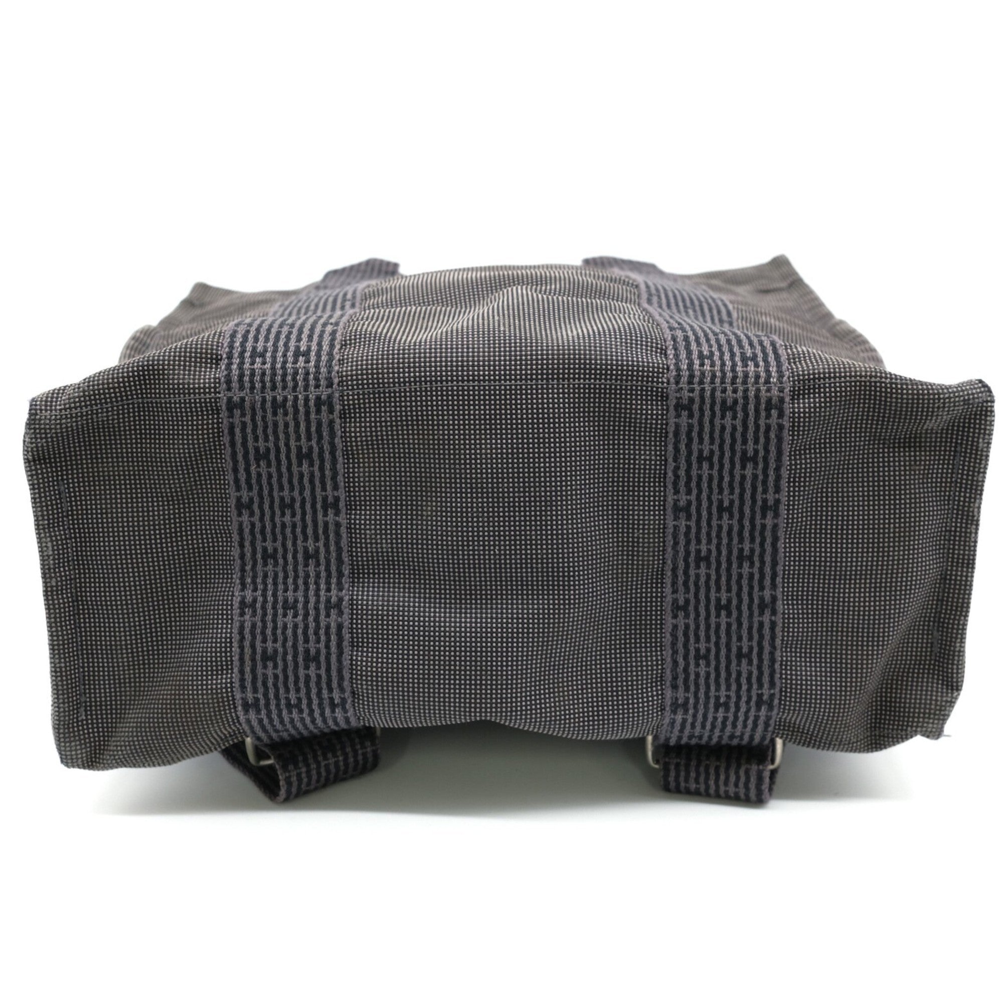 Hermes Gray Nylon Canvas Backpack (Pre-Owned)