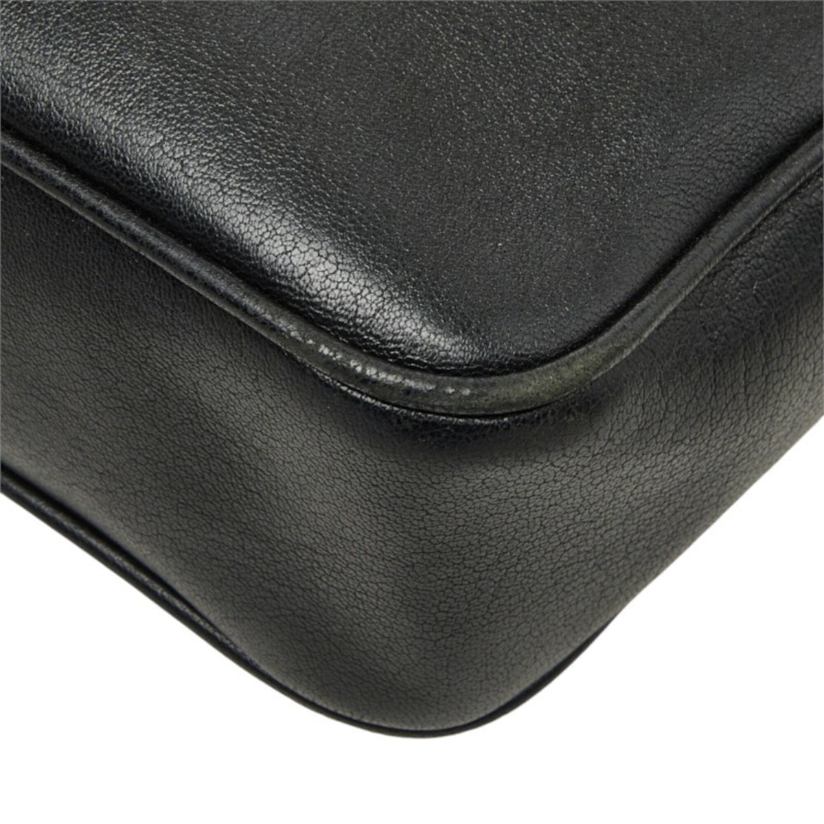 Saint Laurent Black Leather Shoulder Bag (Pre-Owned)