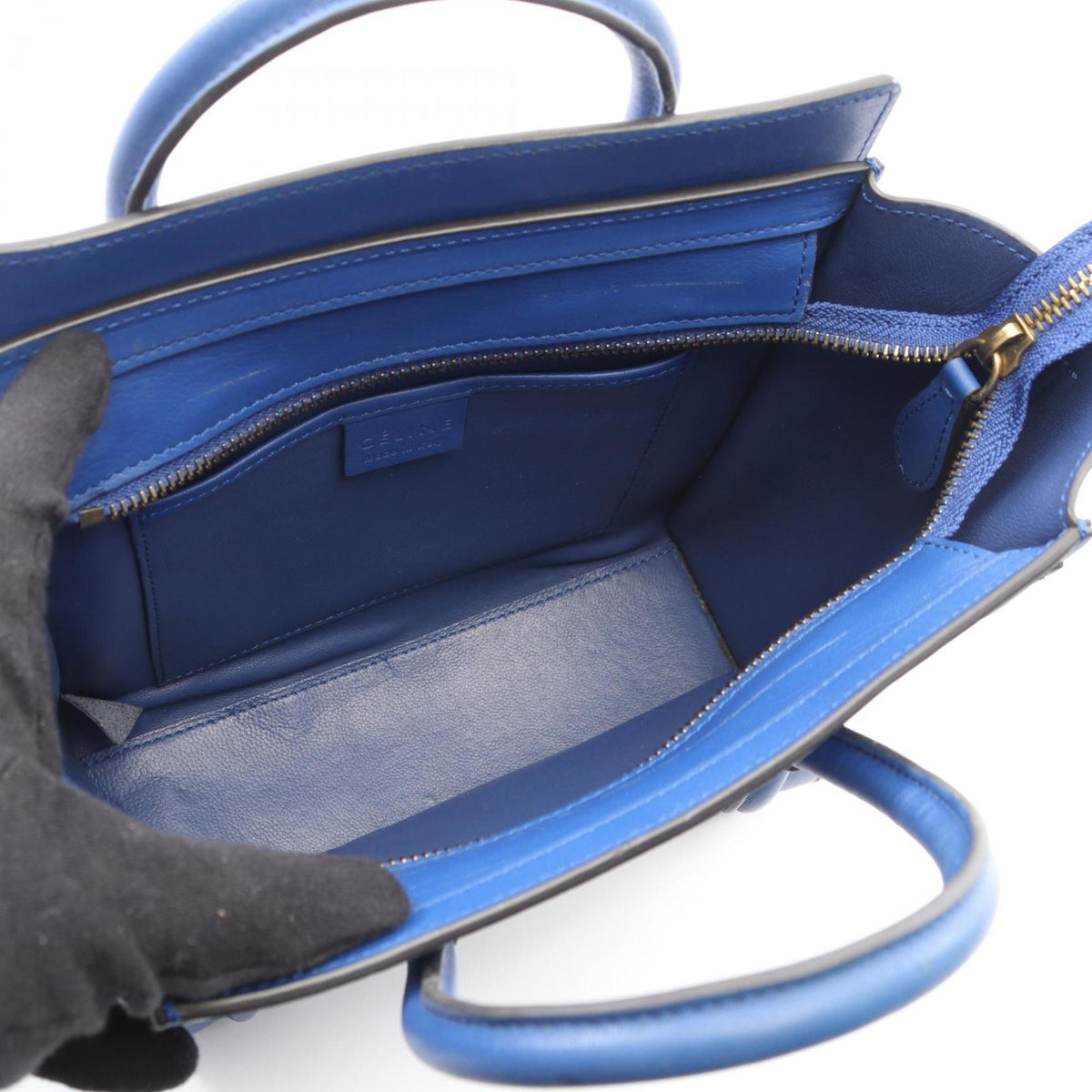 Celine Blue Leather Handbag (Pre-Owned)