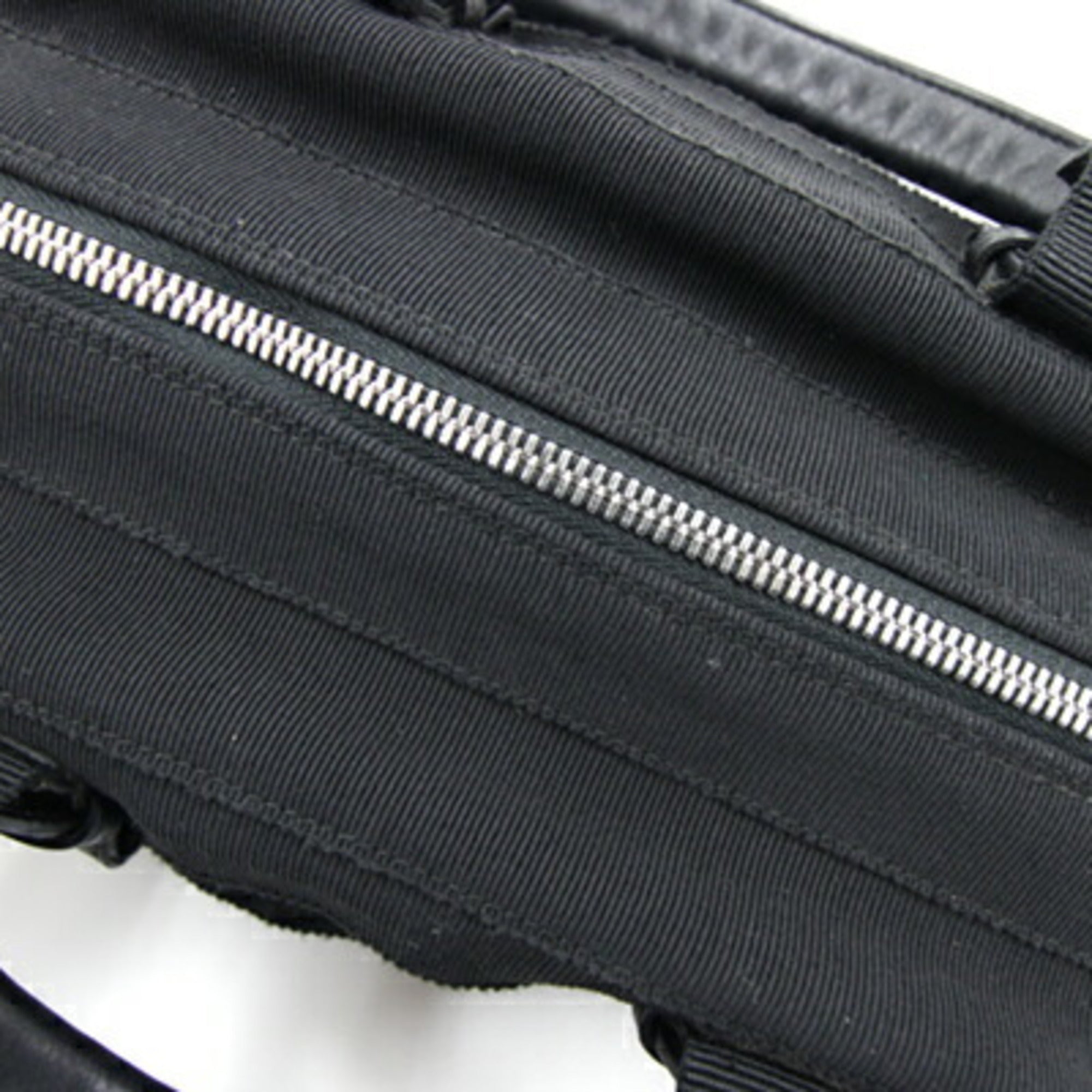Salvatore Ferragamo Black Canvas Handbag (Pre-Owned)
