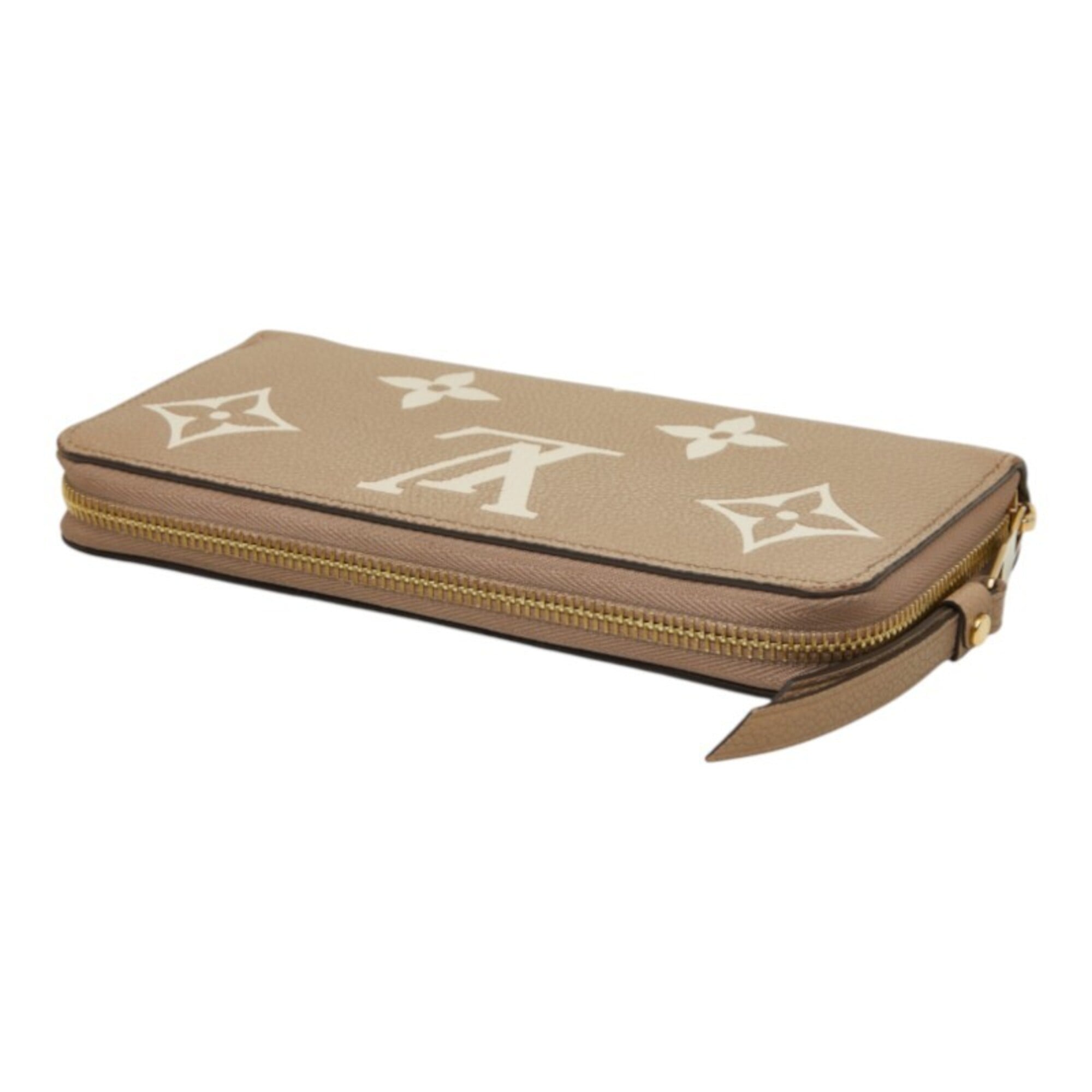 Louis Vuitton Beige Bicolor Monogram Leather Coin Purse/Coin Case (Pre-Owned)