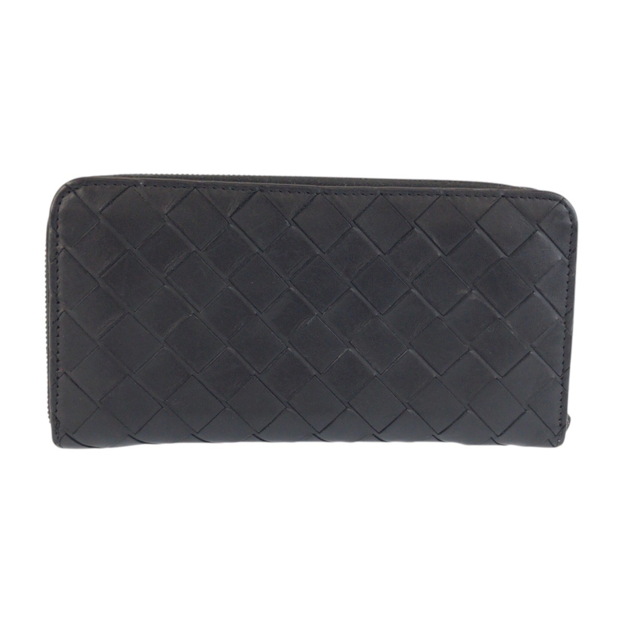 Bottega Veneta Black Intrecciato Wallet (Bi-Fold) (Pre-Owned)