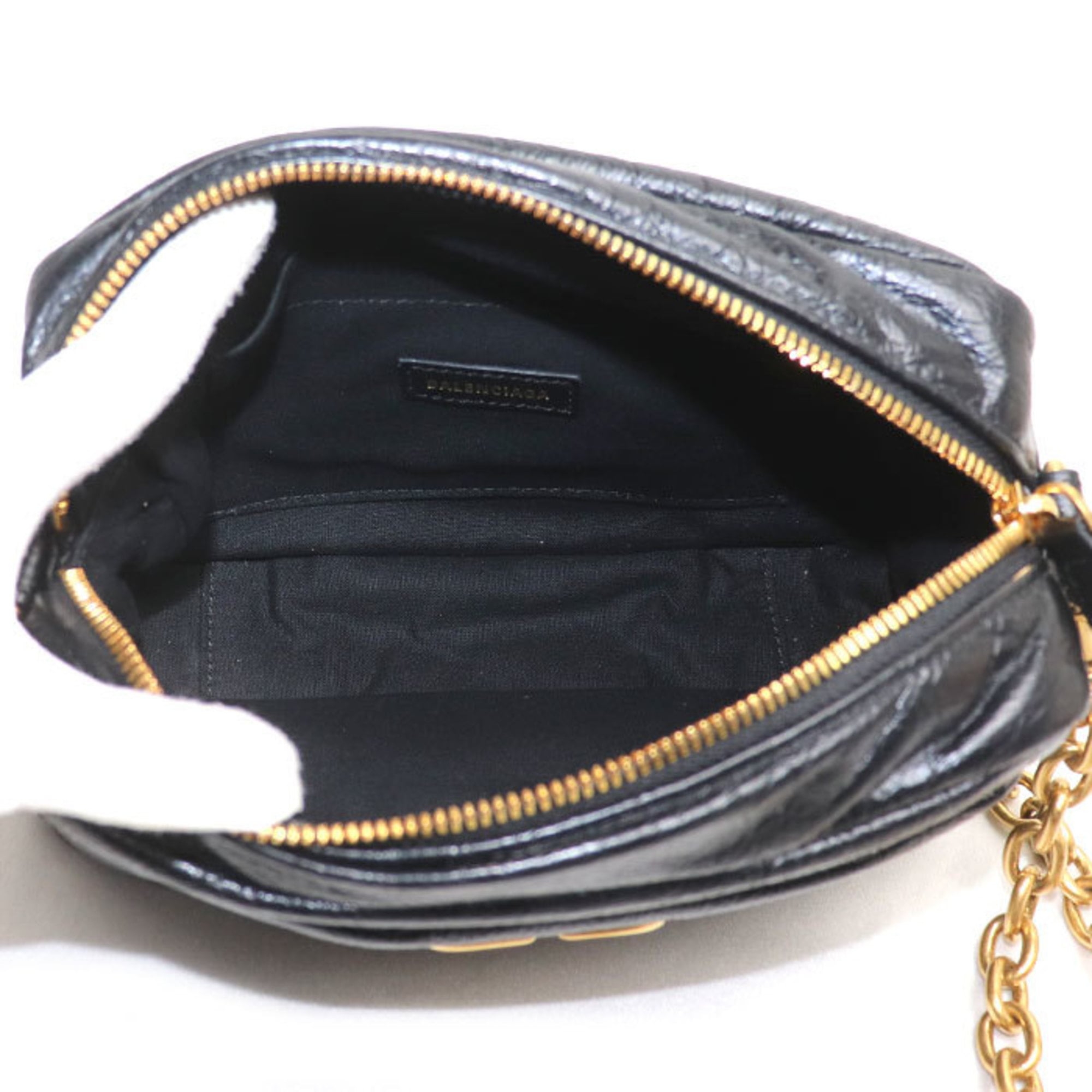 Balenciaga Black Leather Shoulder Bag (Pre-Owned)