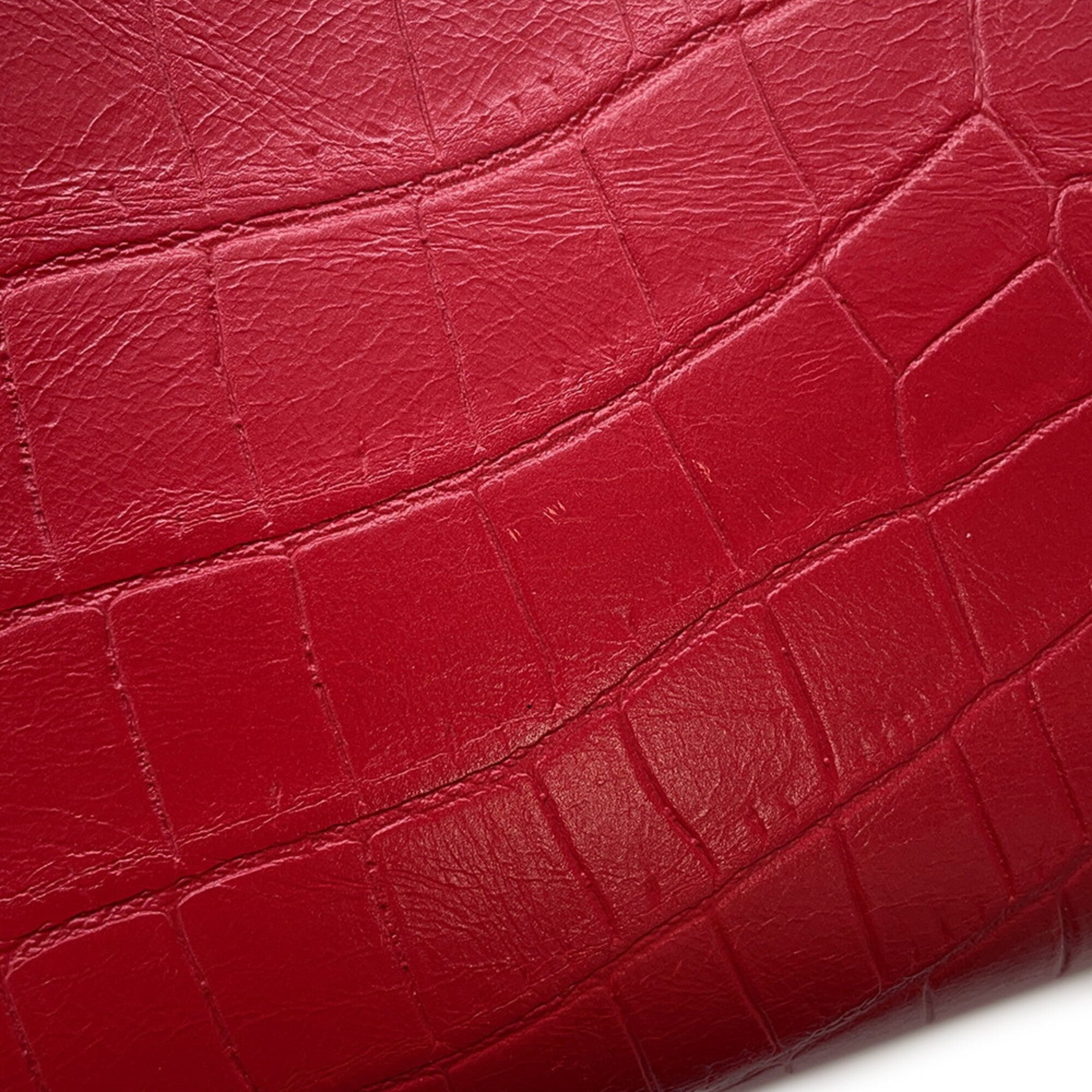 Yves Saint Laurent Sac De Jour Red Color Leather Handbag (Pre-Owned)