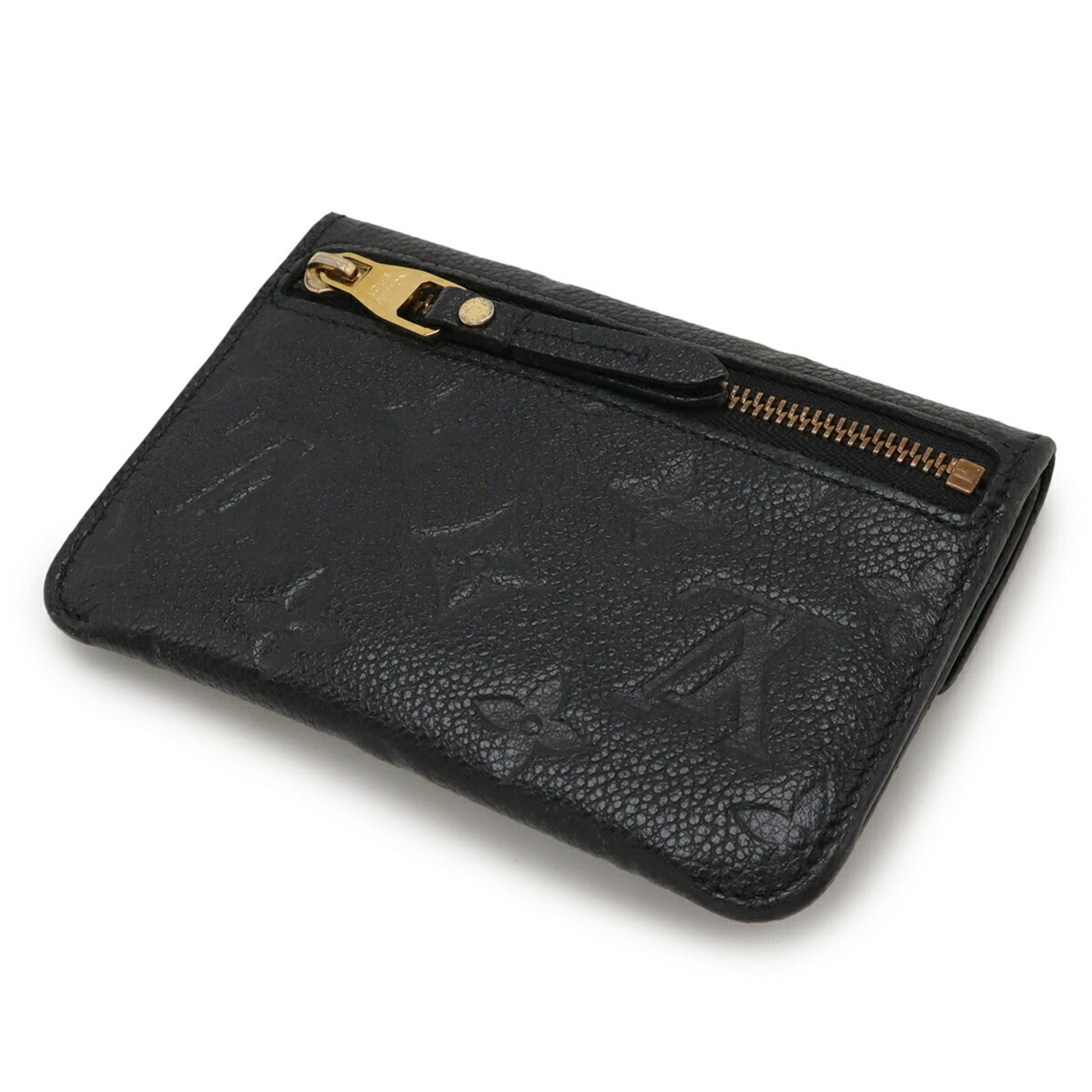 Louis Vuitton Monogram Empreinte Black Noir Monogram Empreinte Coin Purse/Coin Case (Pre-Owned)