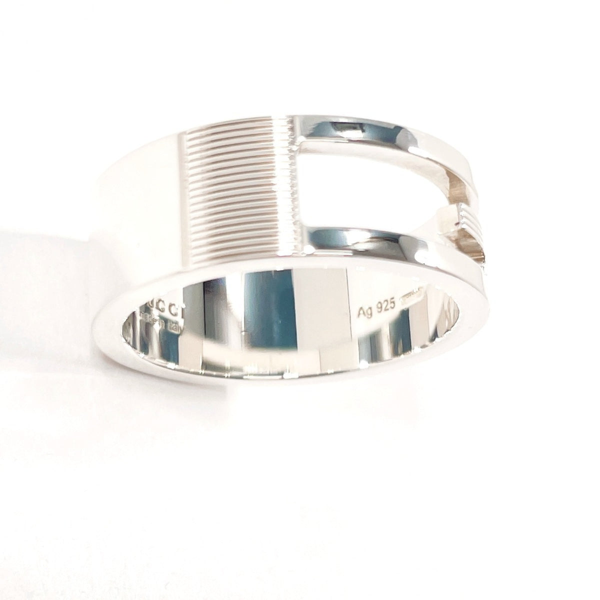 Gucci Silver Silver 925 Band Ring (Pre-Owned)