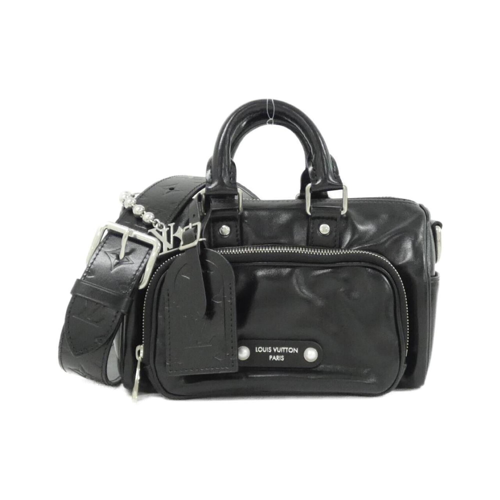 Louis Vuitton Black Leather Boston Bag (Pre-Owned)