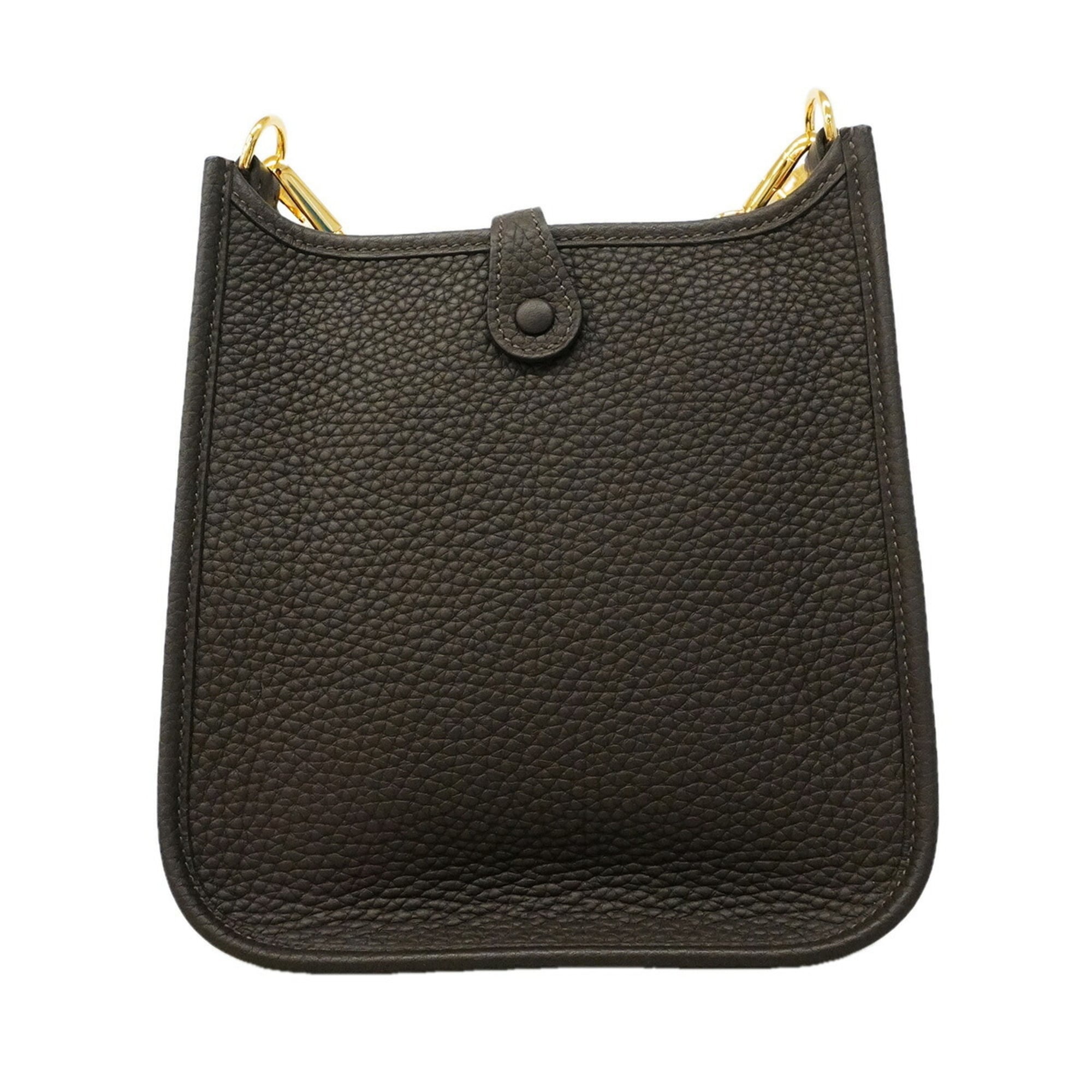Hermes Brown Taurillon Clemence Leather Shoulder Bag (Pre-Owned)