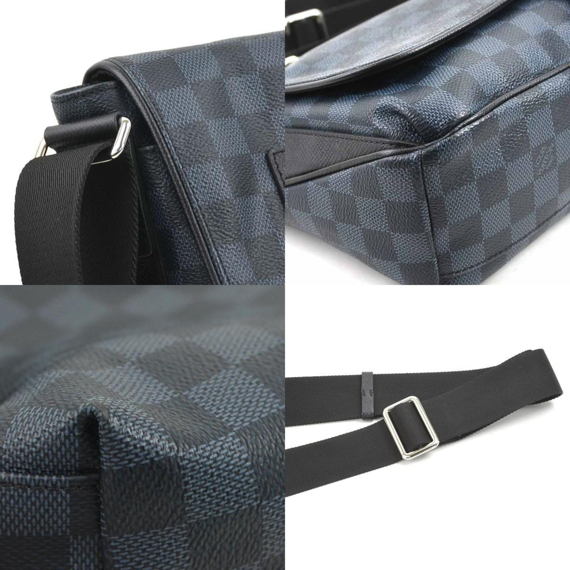 Louis Vuitton Damier Cobalt Navy Messenger Bag Shoulder Bag (Pre-Owned)