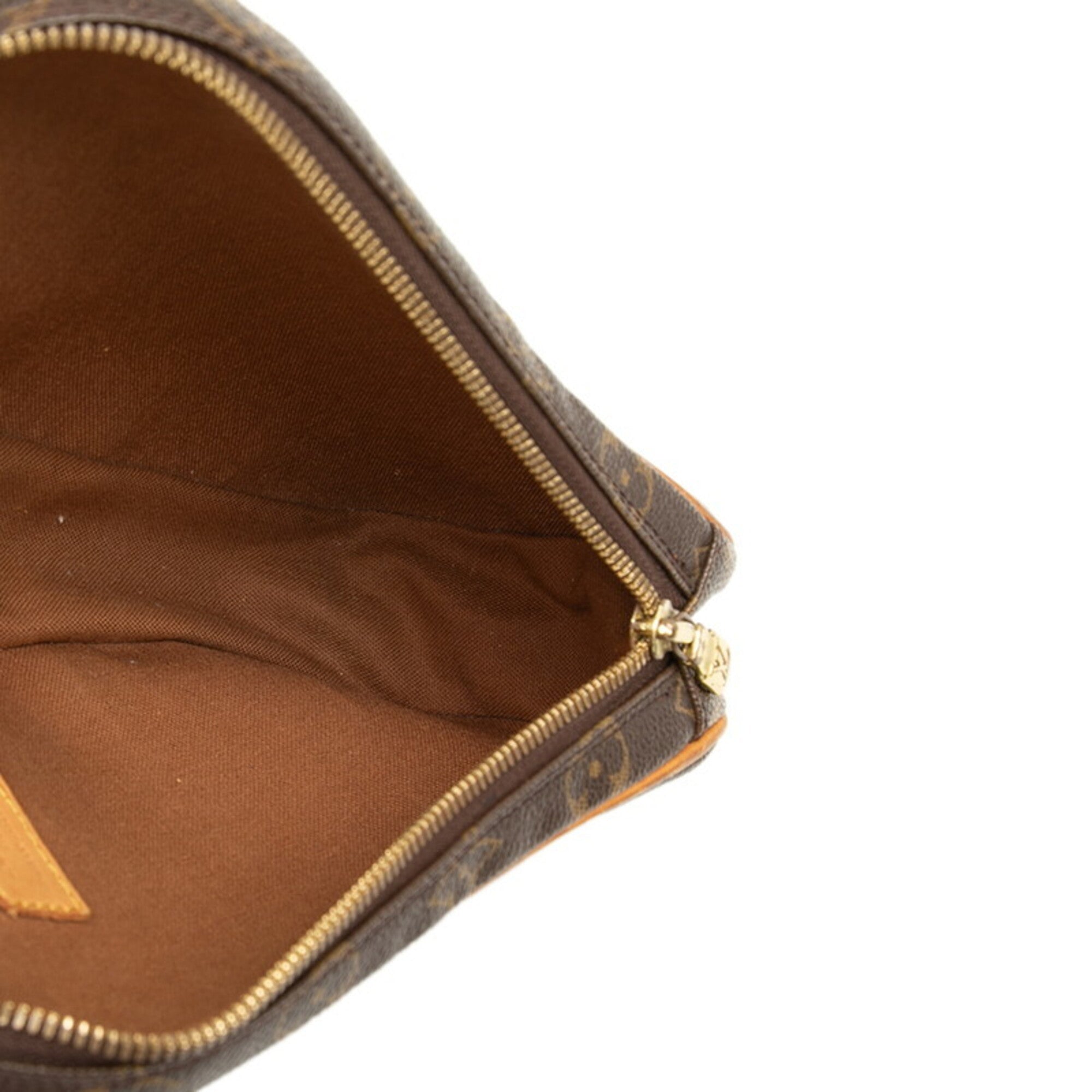 Louis Vuitton Brown Pvc Leather Pochette Sling Bag (Pre-Owned)