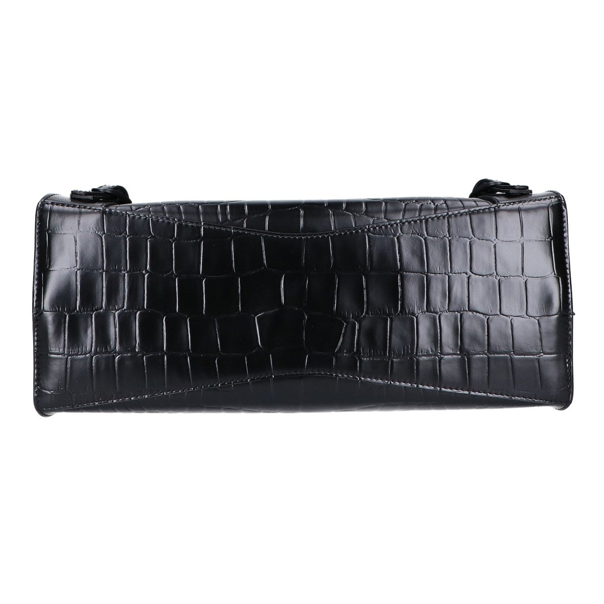 Balenciaga Black Leather Handbag Shoulder Bag (Pre-Owned)